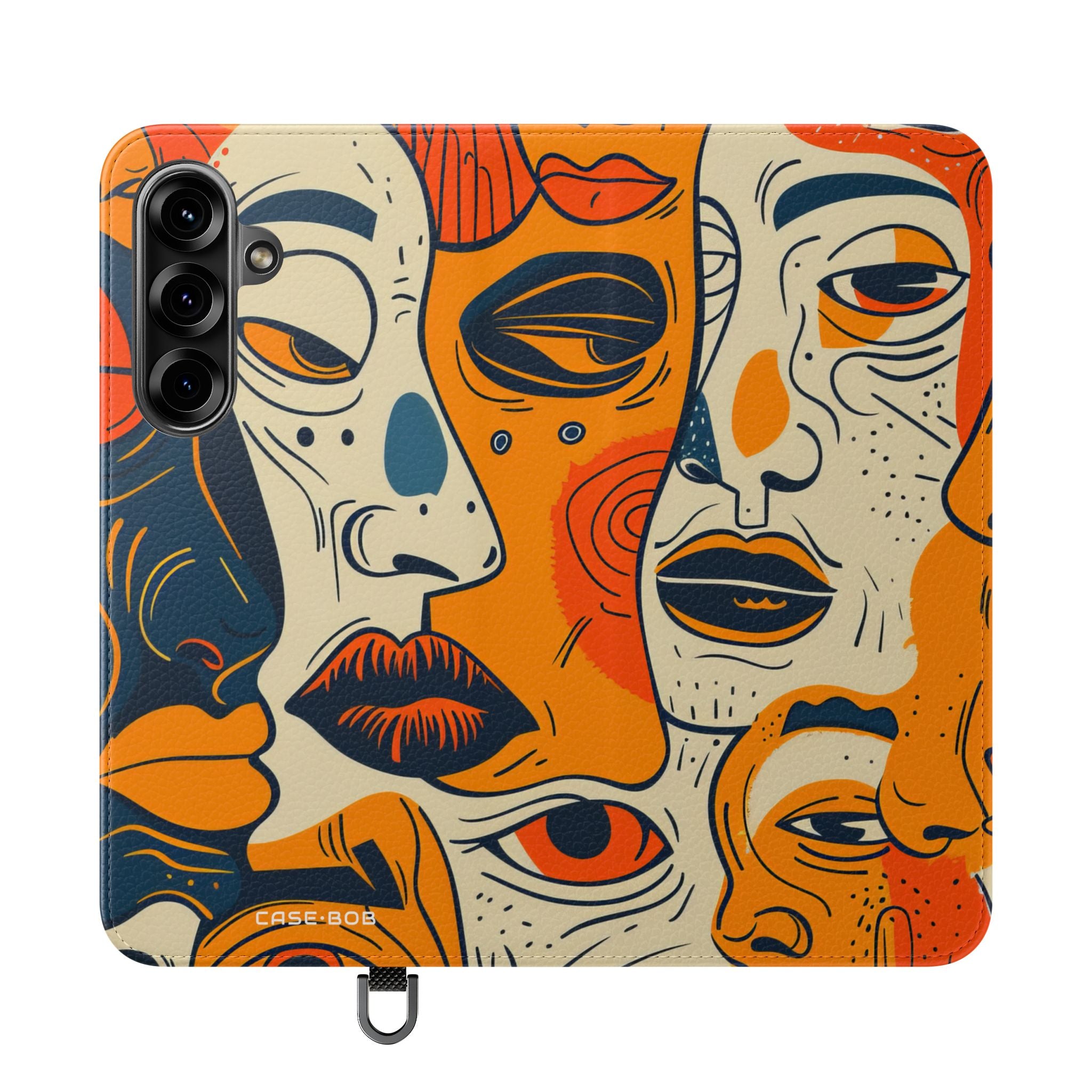 Overlapping Faces - Samsung S25+ Case - Lompakko
