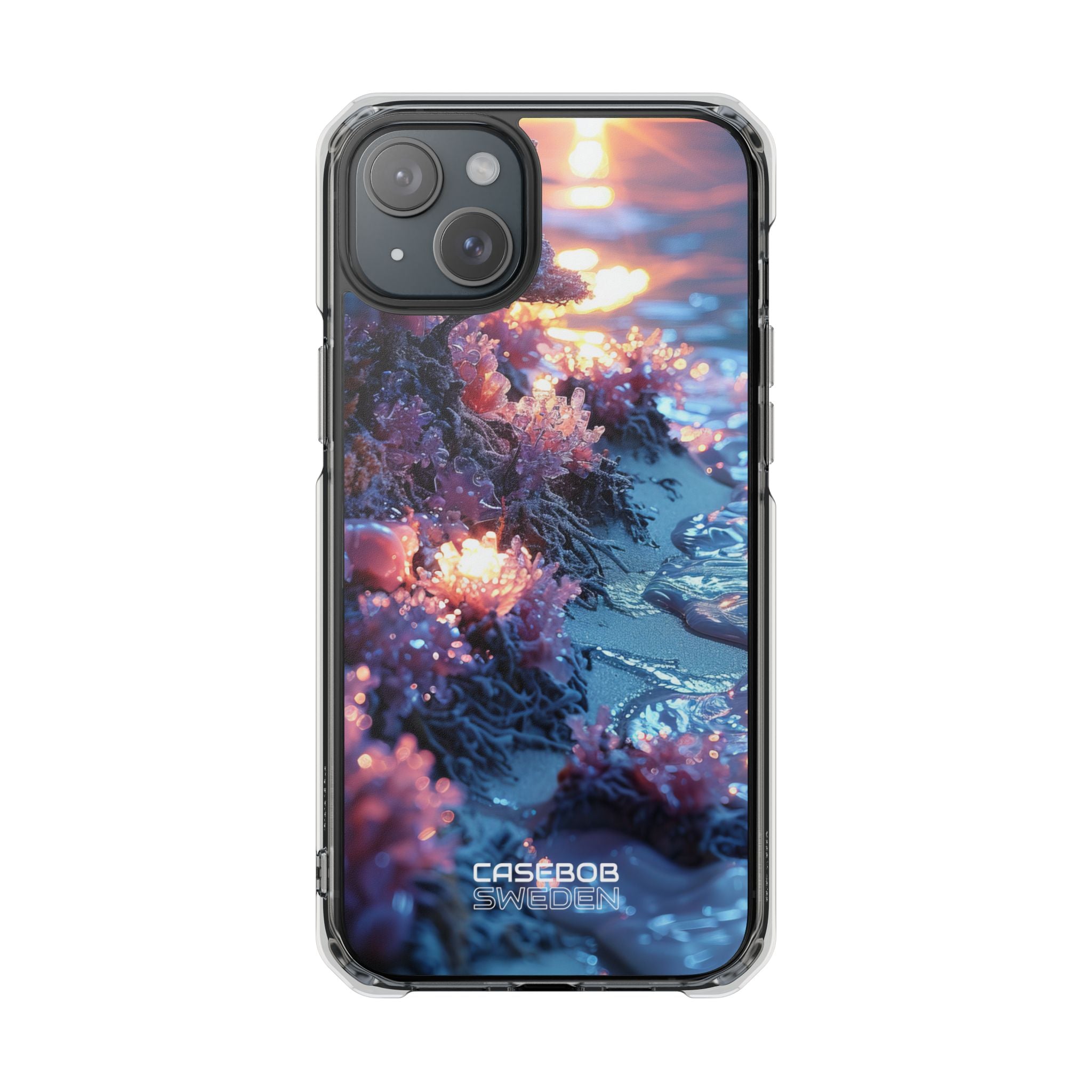 Crystal Sunset Shore iPhone 15 - Impact Clear+