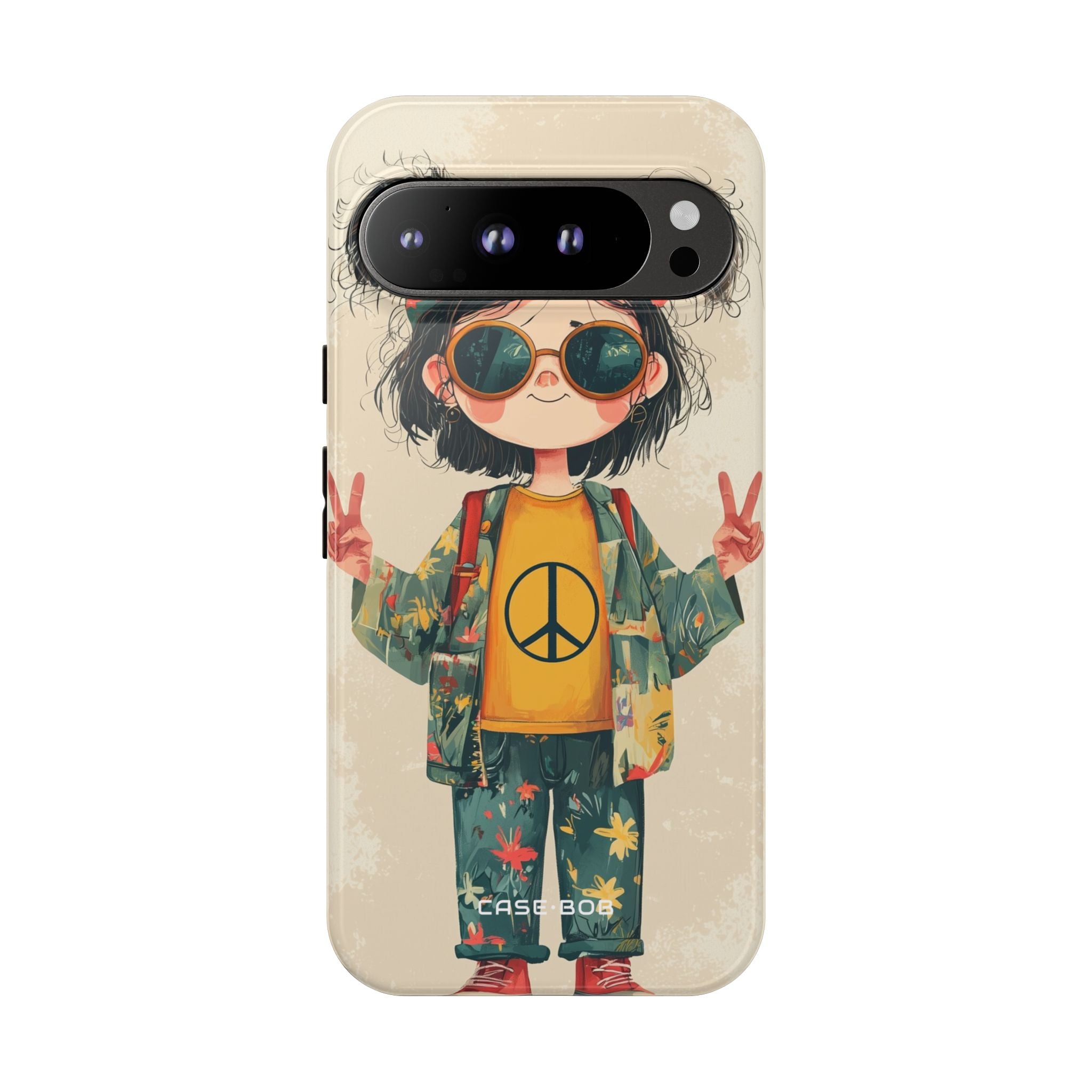 Peace Pigtails Google Pixel 9 Pro XL Case - Tough