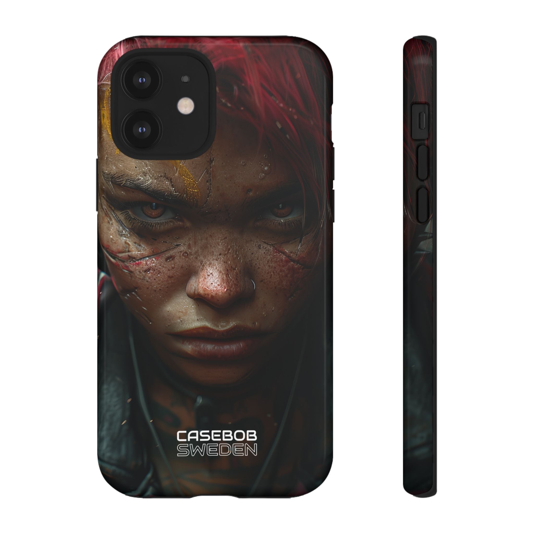 Cyberpunk Rebel Portrait iPhone 12 - Tough