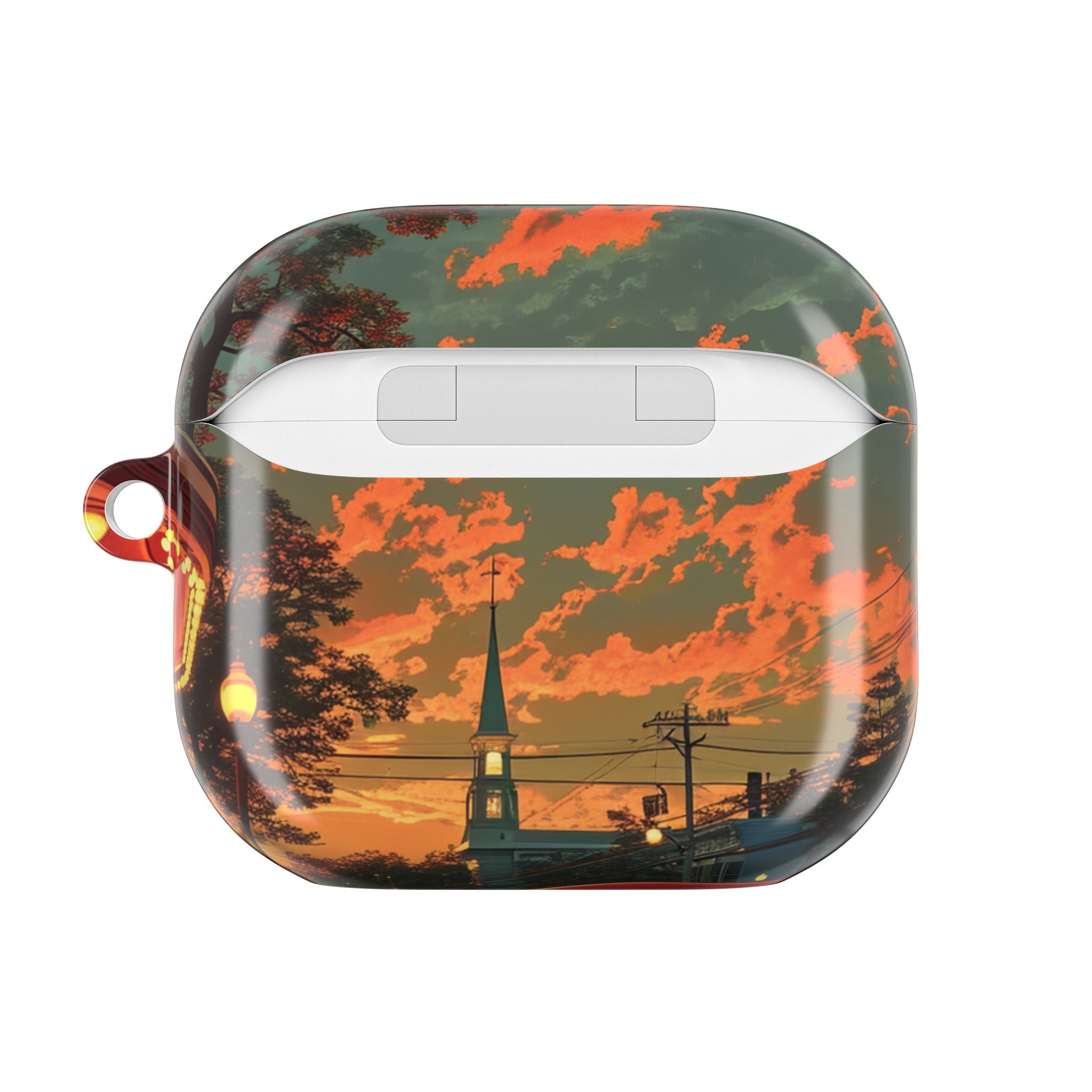 Crimson Classic Glow - AirPods Case
