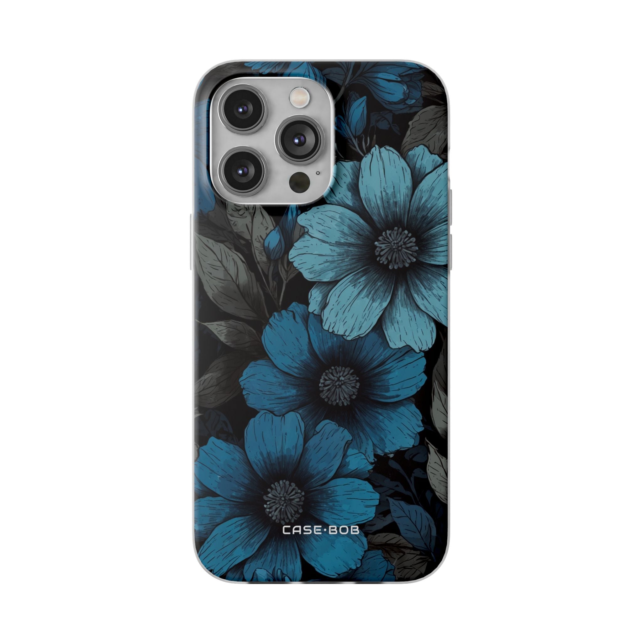 Blue Petal Radiance iPhone 14 Pro Max Case - Soft