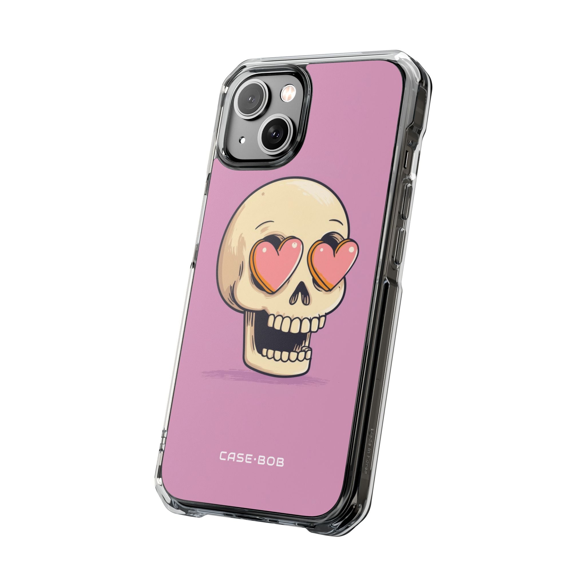 Heart Eyed Skull iPhone 14 Case - Impact