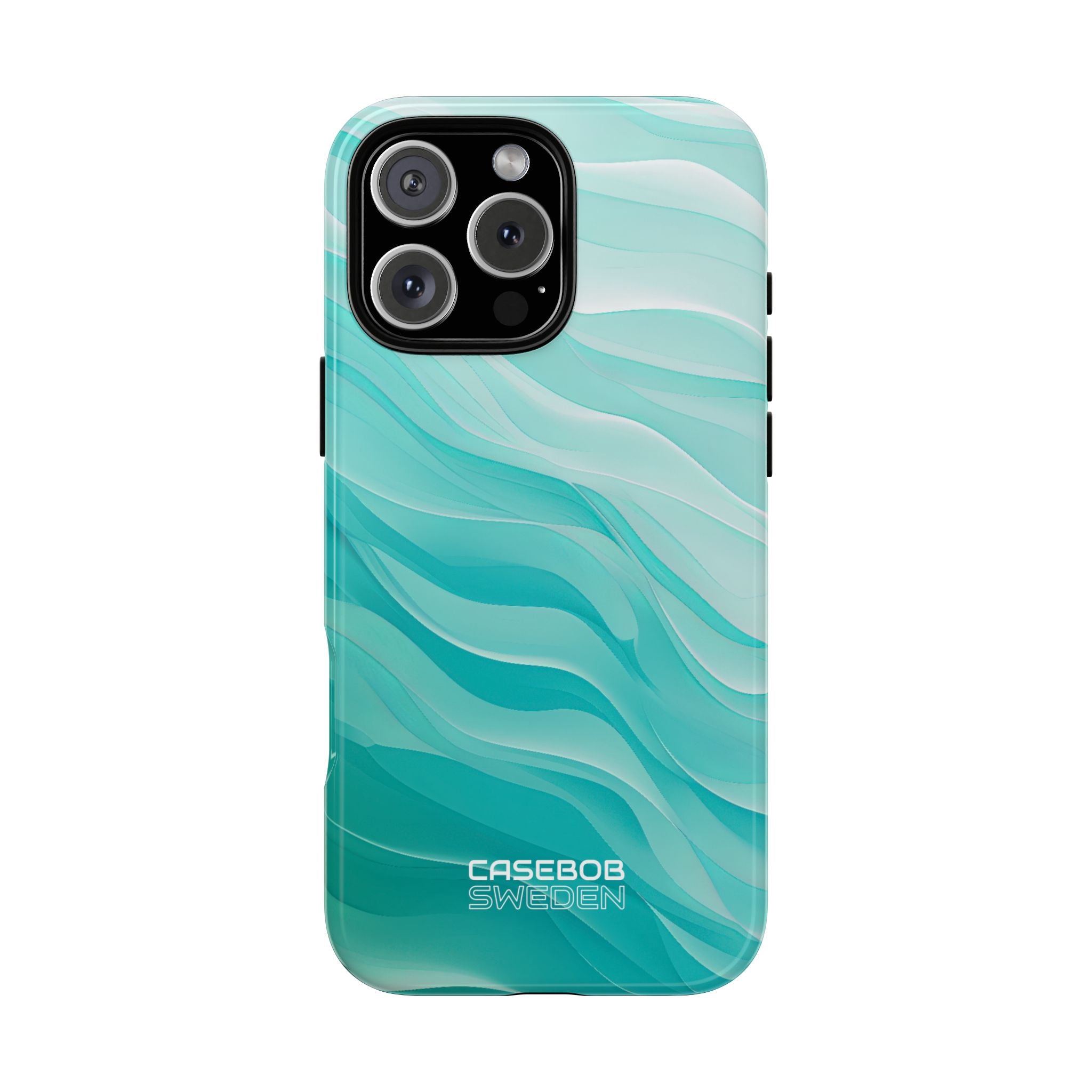 Soothing Aqua Waves iPhone 16 - Tough
