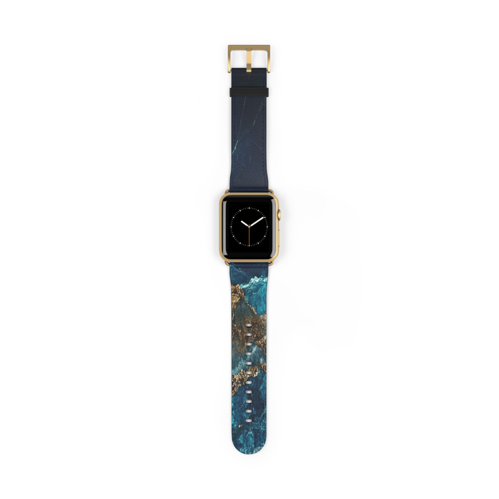 Golden Fracture Teal - Watch Band