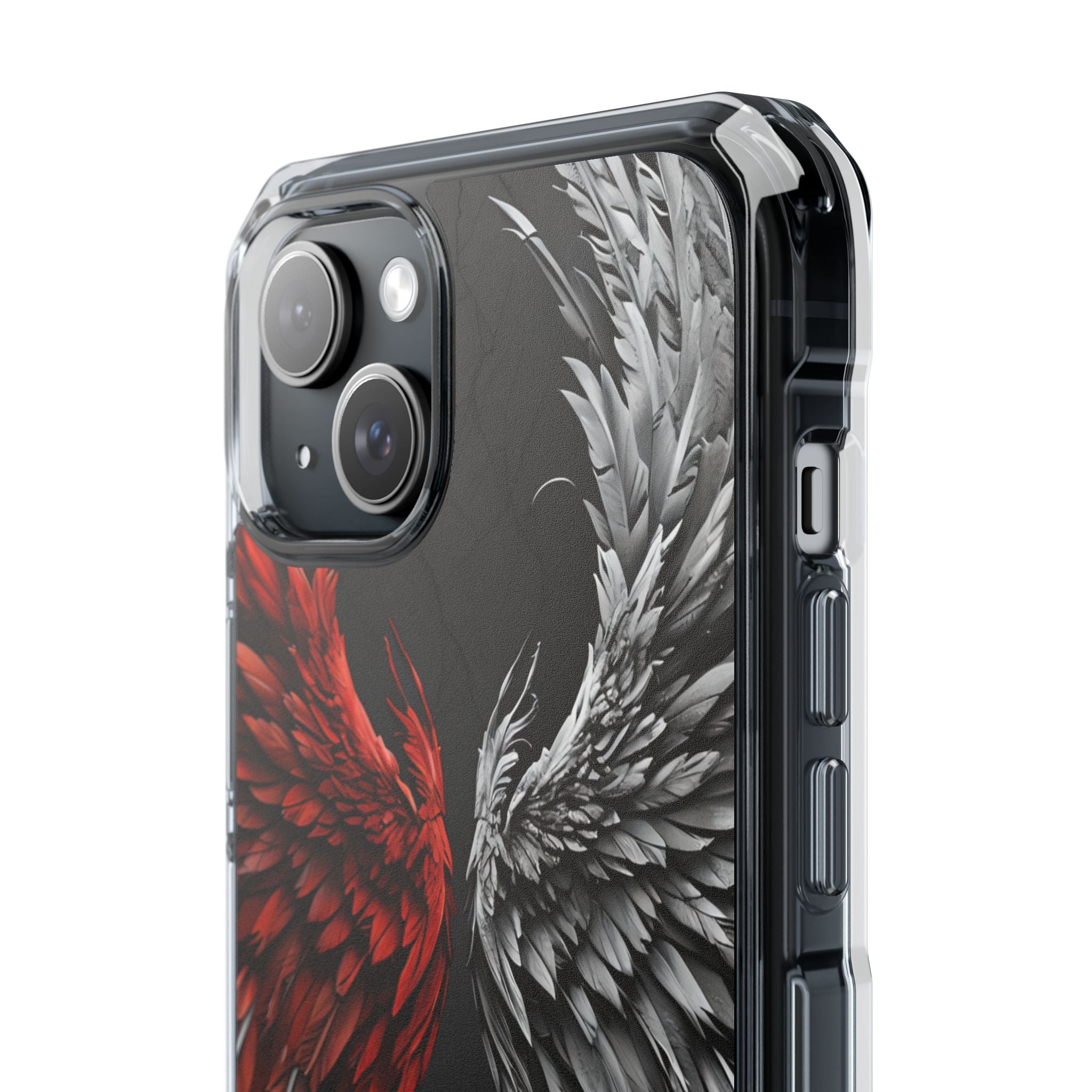 Crimson White Wings iPhone 15 Plus Case - Impact