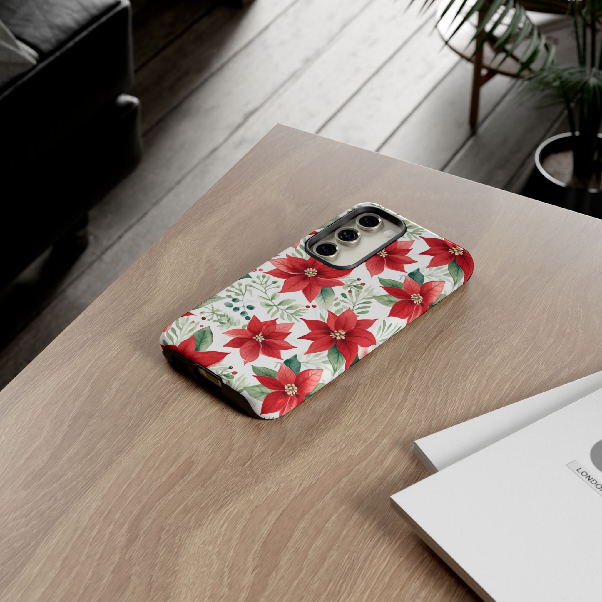 Poinsettias Bloom Bright - Samsung Case