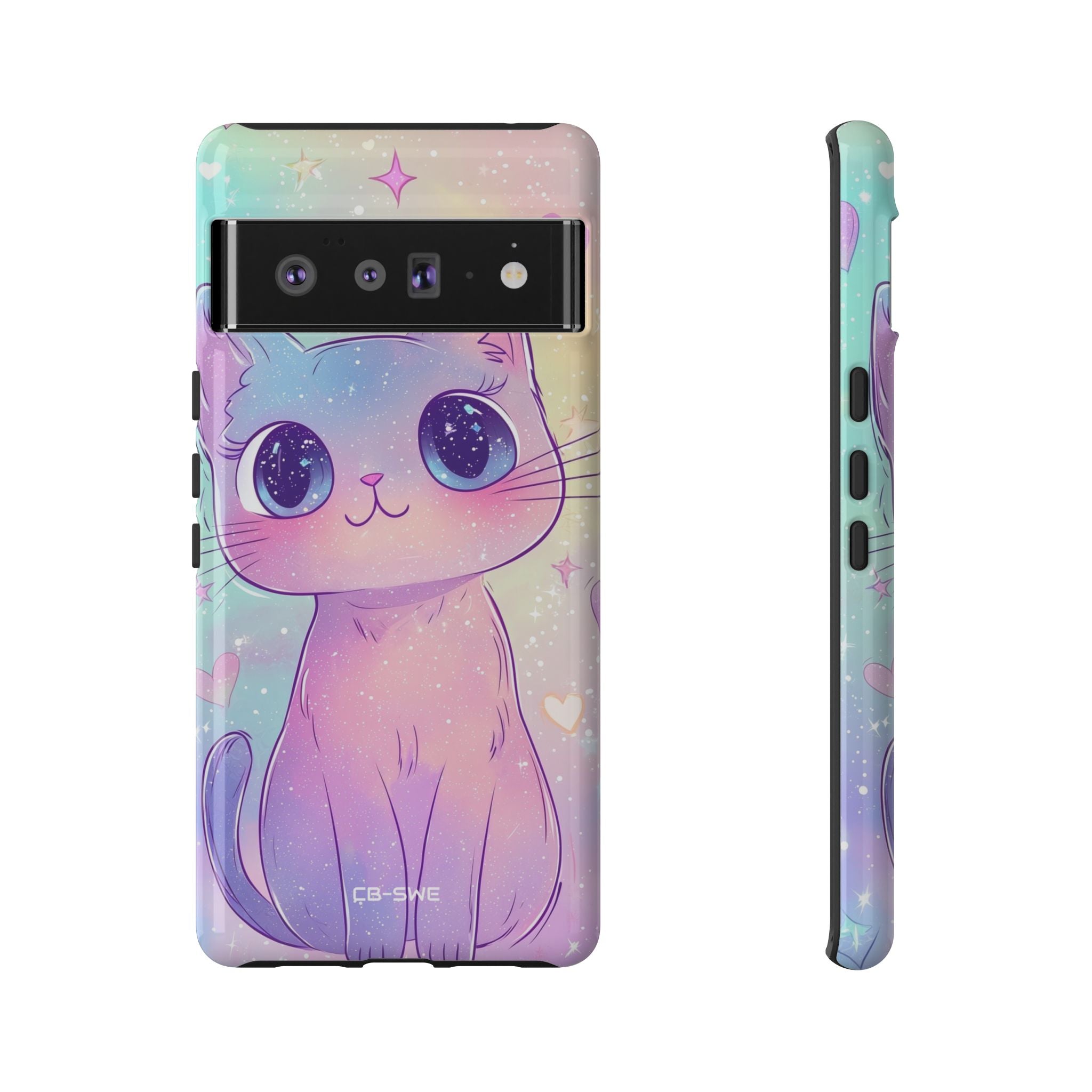 Sparkling Cat Smiles - Google Pixel Case