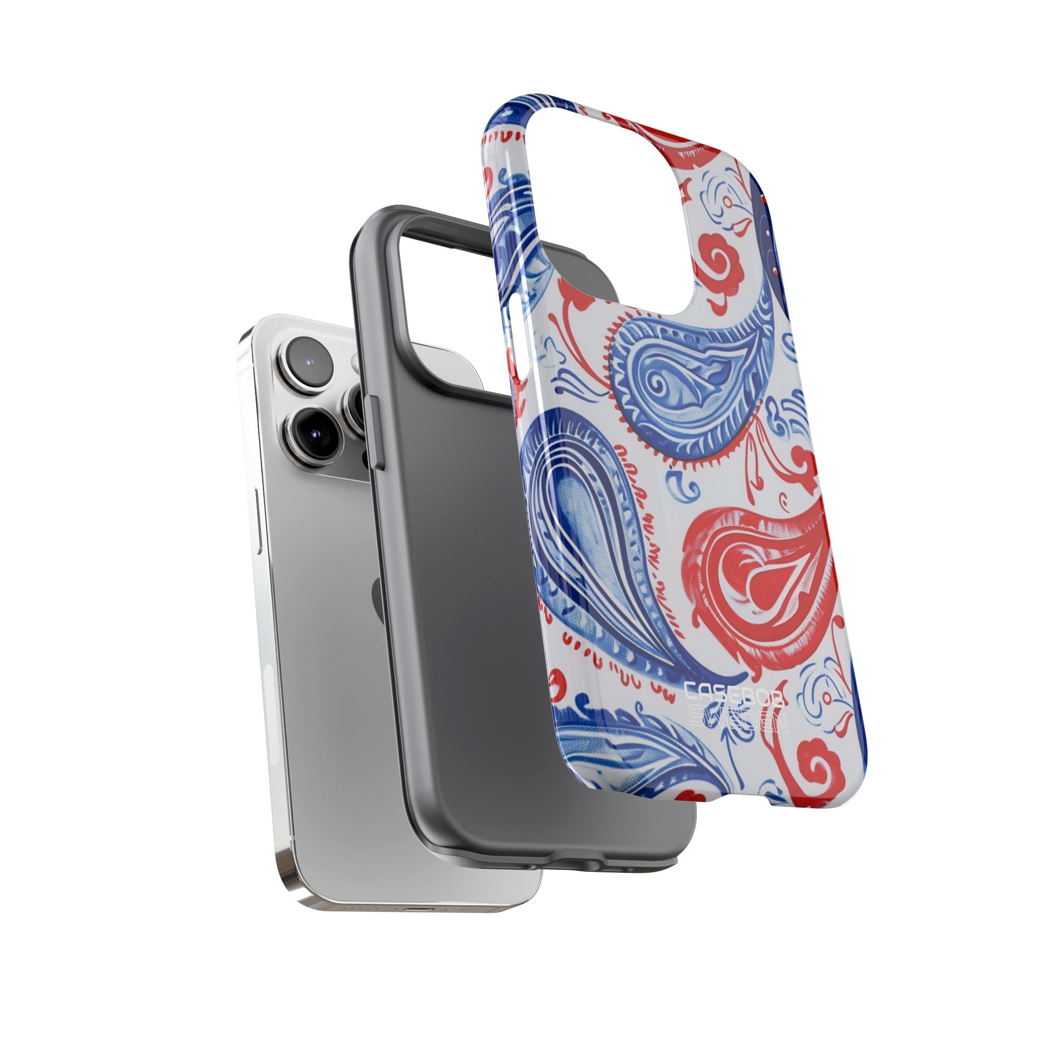 Vortici Paisley vivaci iPhone 14 - Tough