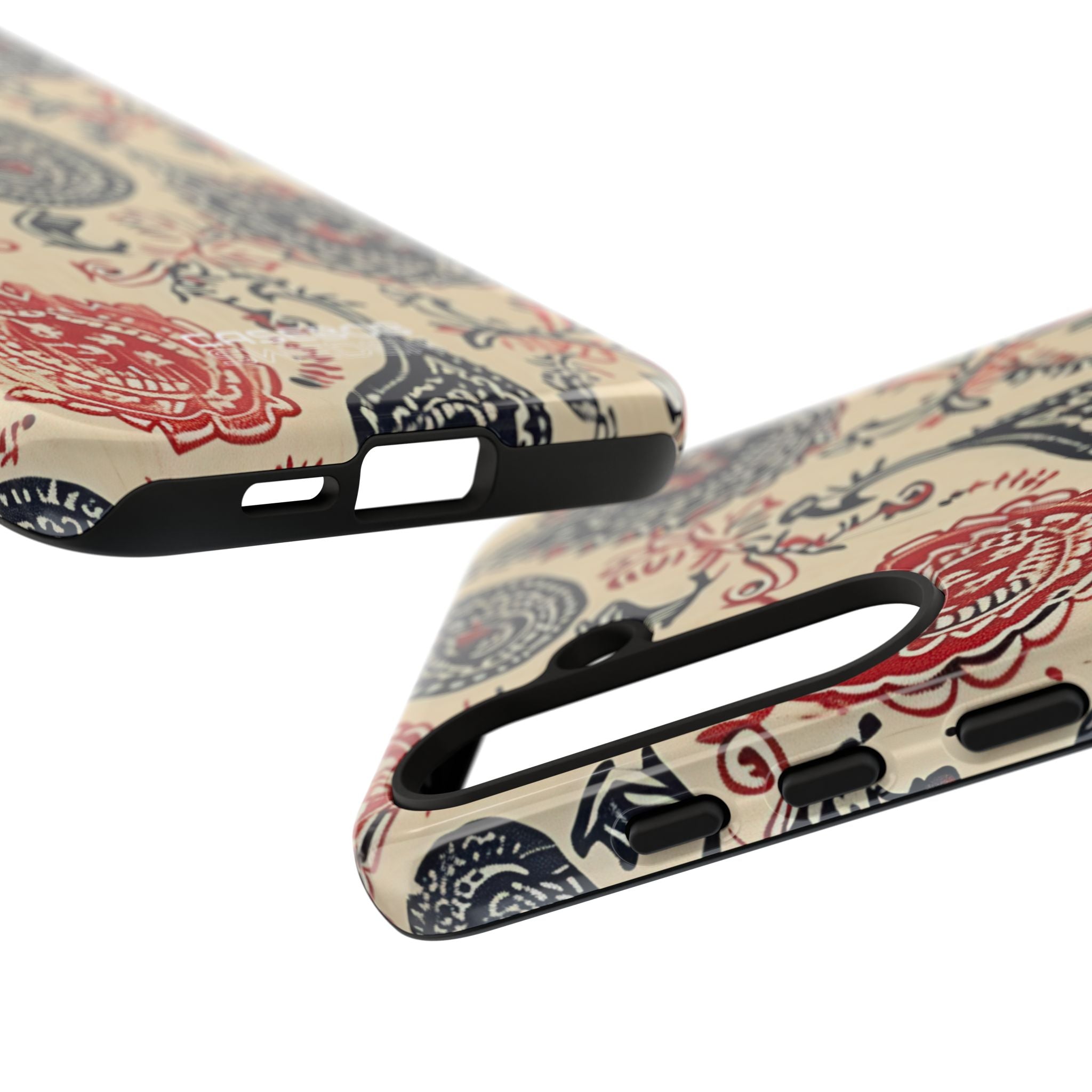 Navy Paisley Swirl Samsung S24 - Resistente