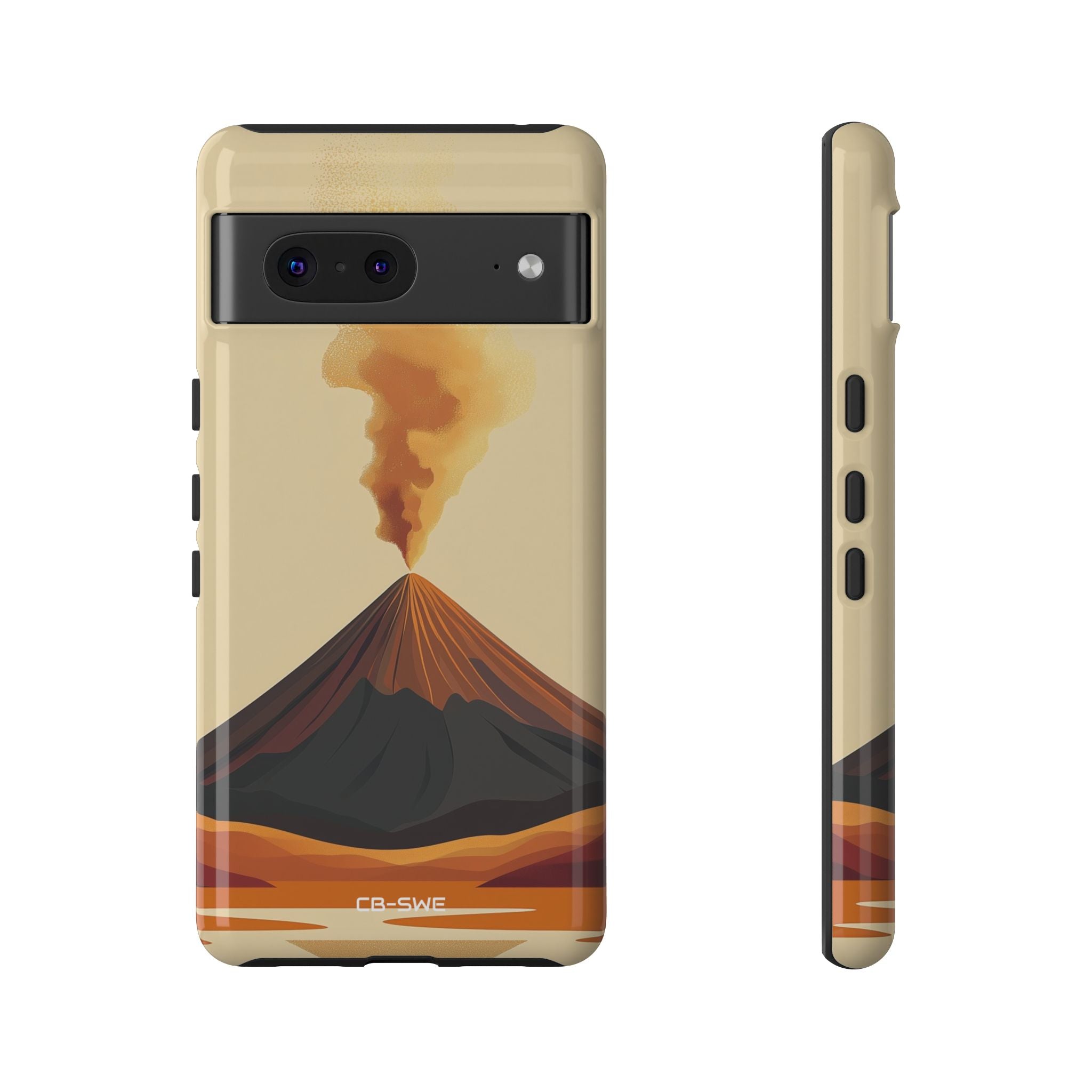 Volcano Erupts Brightly - Google Pixel Case