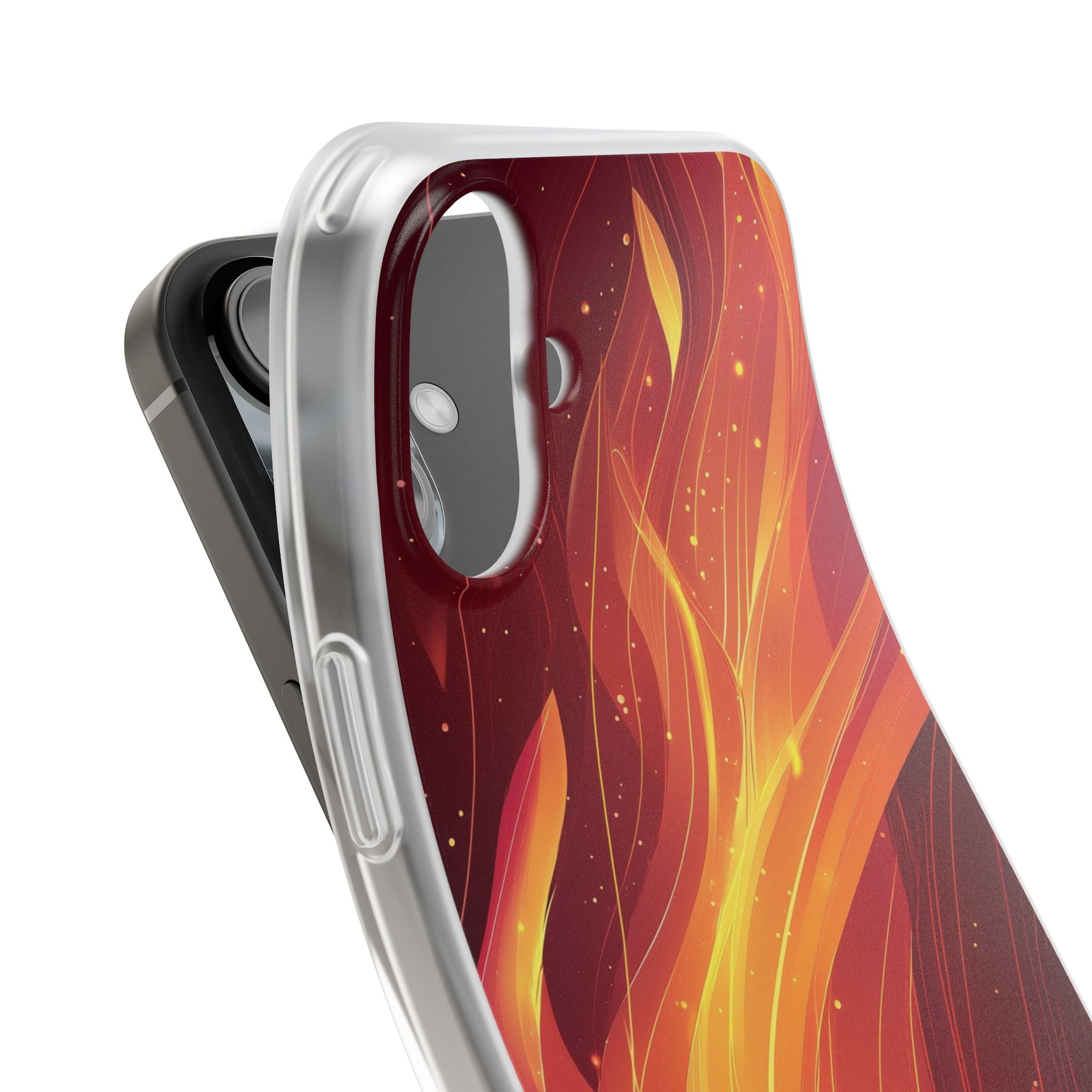 Flaming Flow iPhone 16 Plus Case - Soft