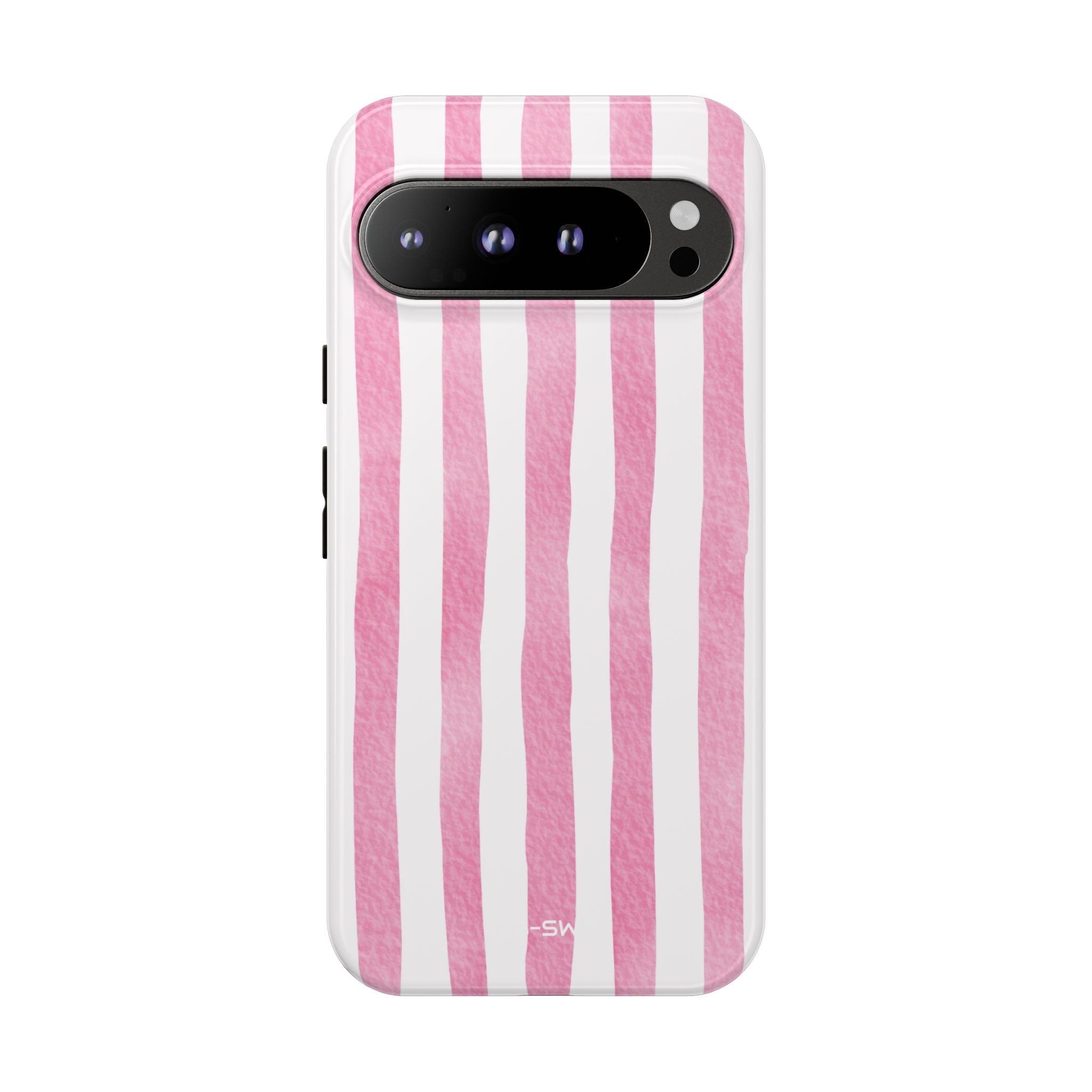 Pink Watercolor Stripes - Google Pixel Case