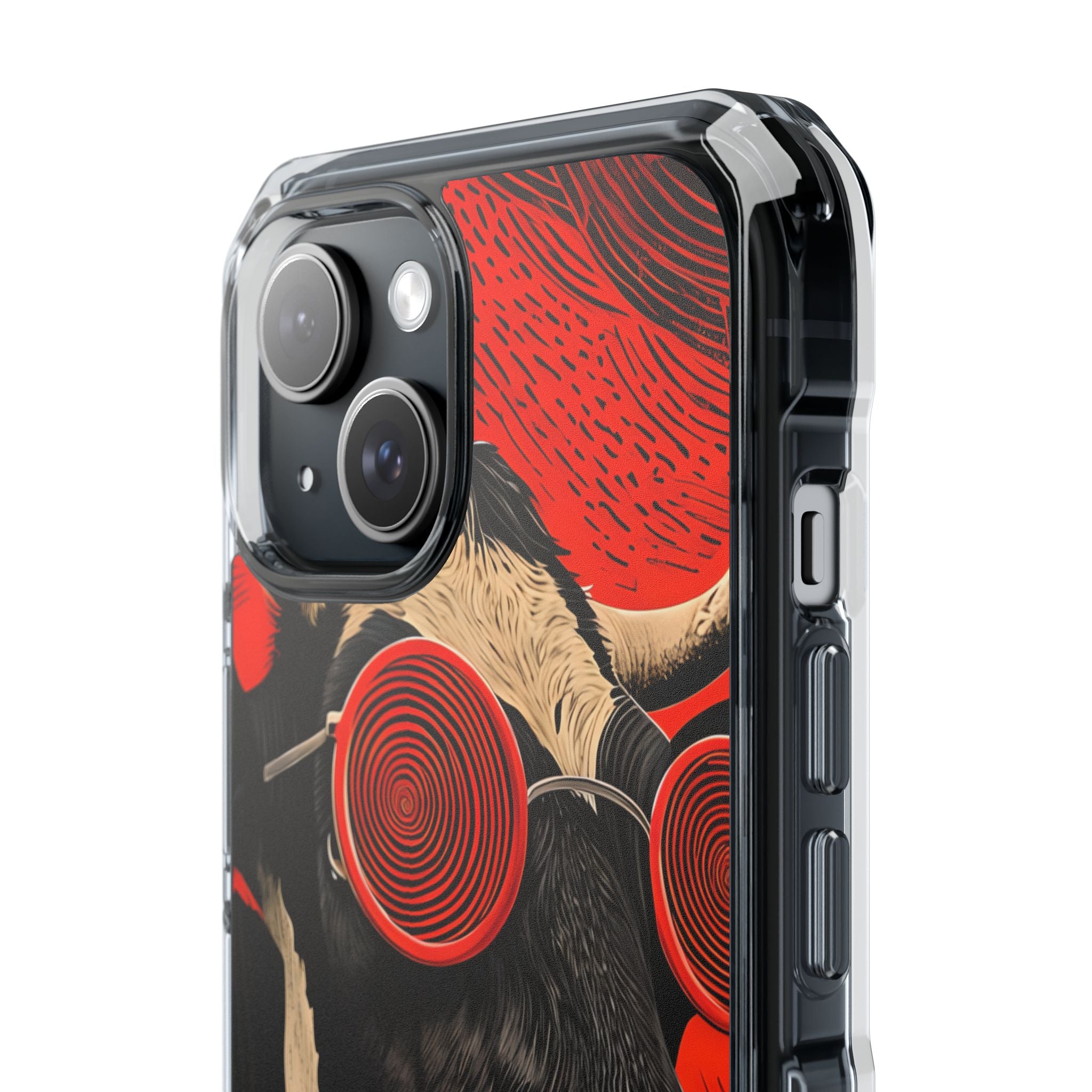 Hypno Cow Crimson iPhone 15 Case - Impact
