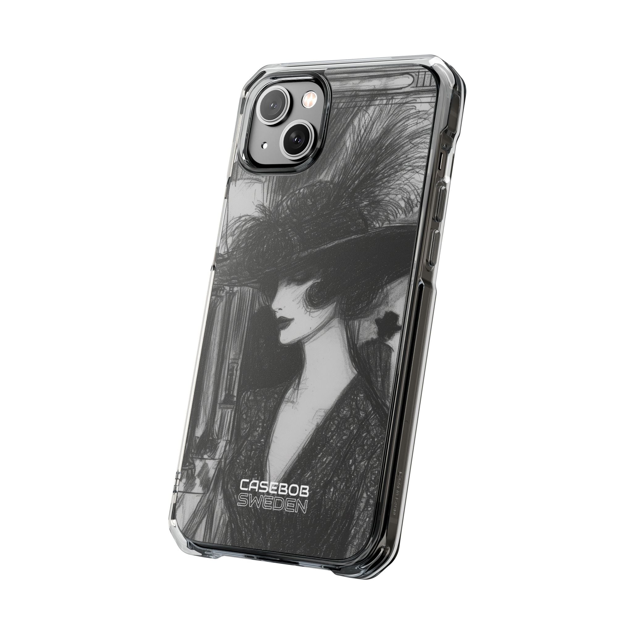 Vintage Feather Elegance iPhone 14 - Impact Clear+