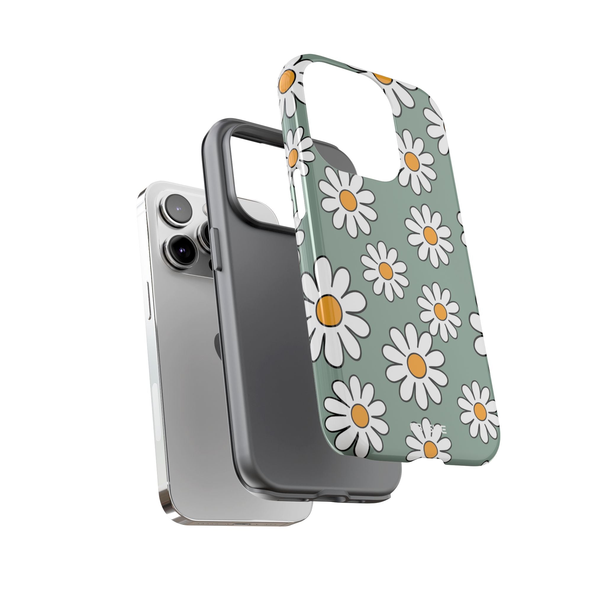 Daisies Dance Playfully - iPhone Case