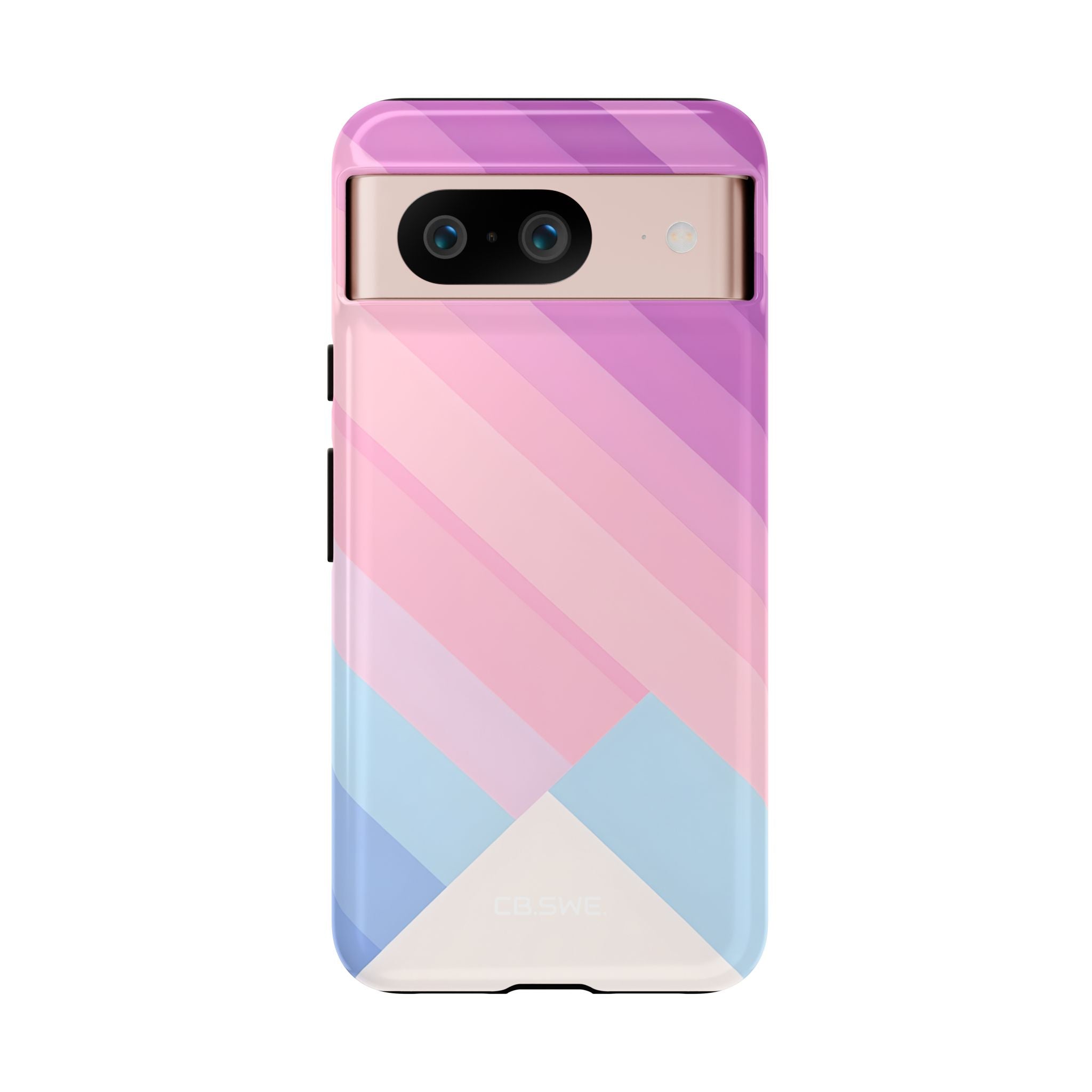 Pink Blue Gradient Layers Google Pixel 8 - Tough