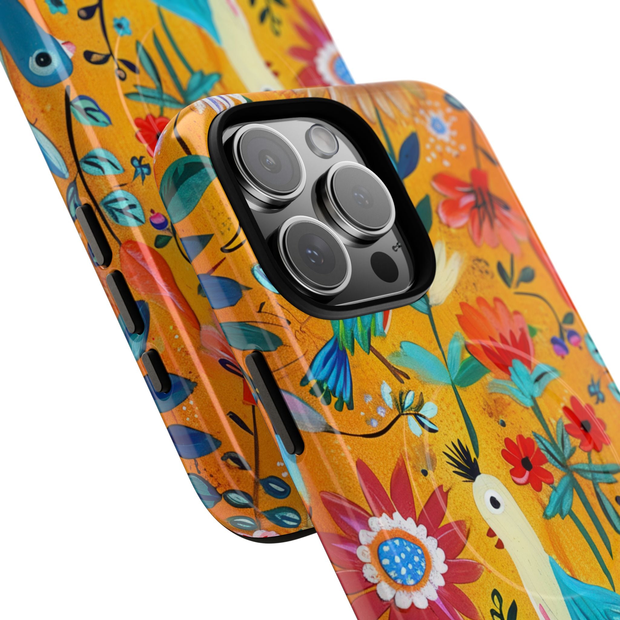 Whimsical Birds Garden iPhone 16 - Tough+