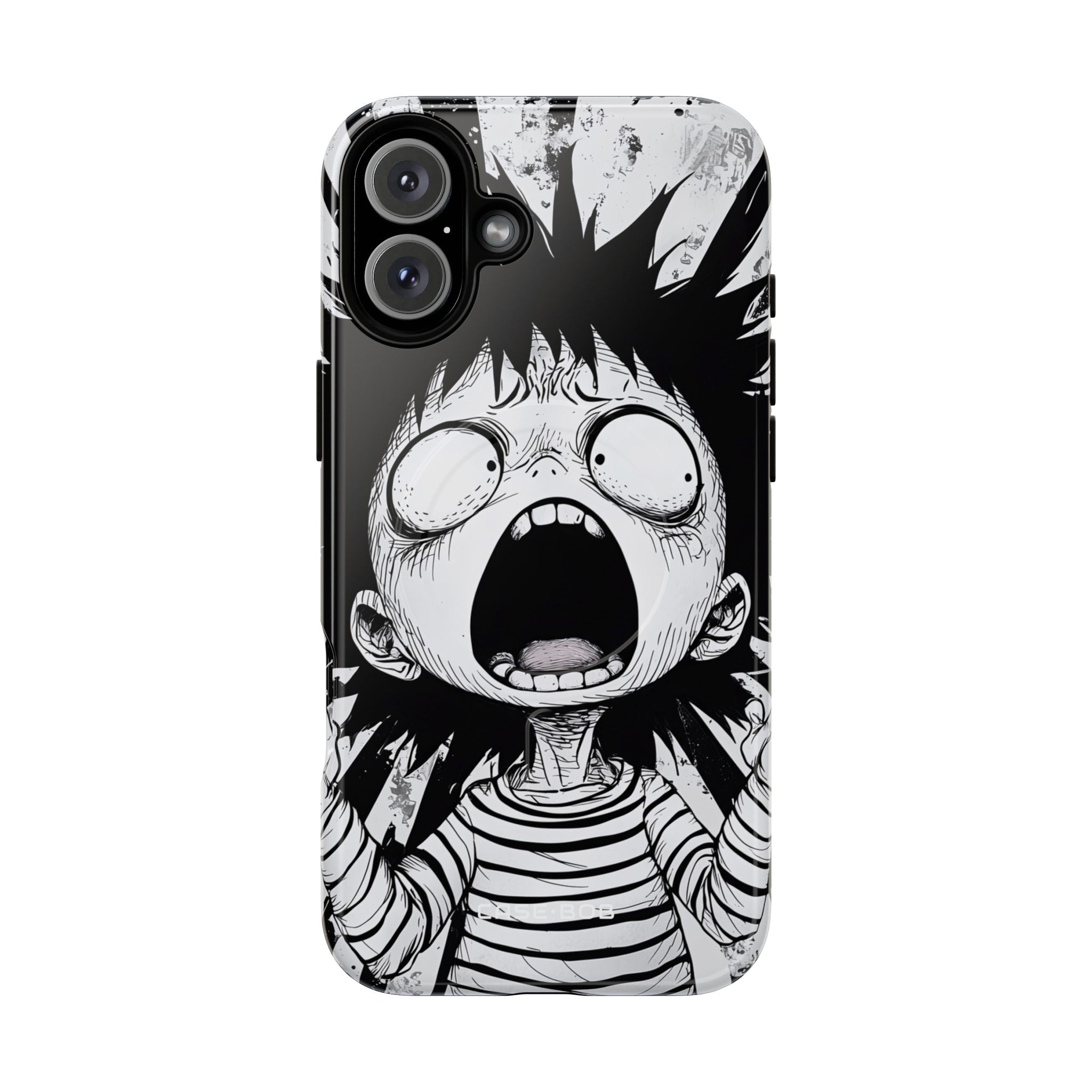 Screaming Stripes iPhone 16 Plus Case - Tough+