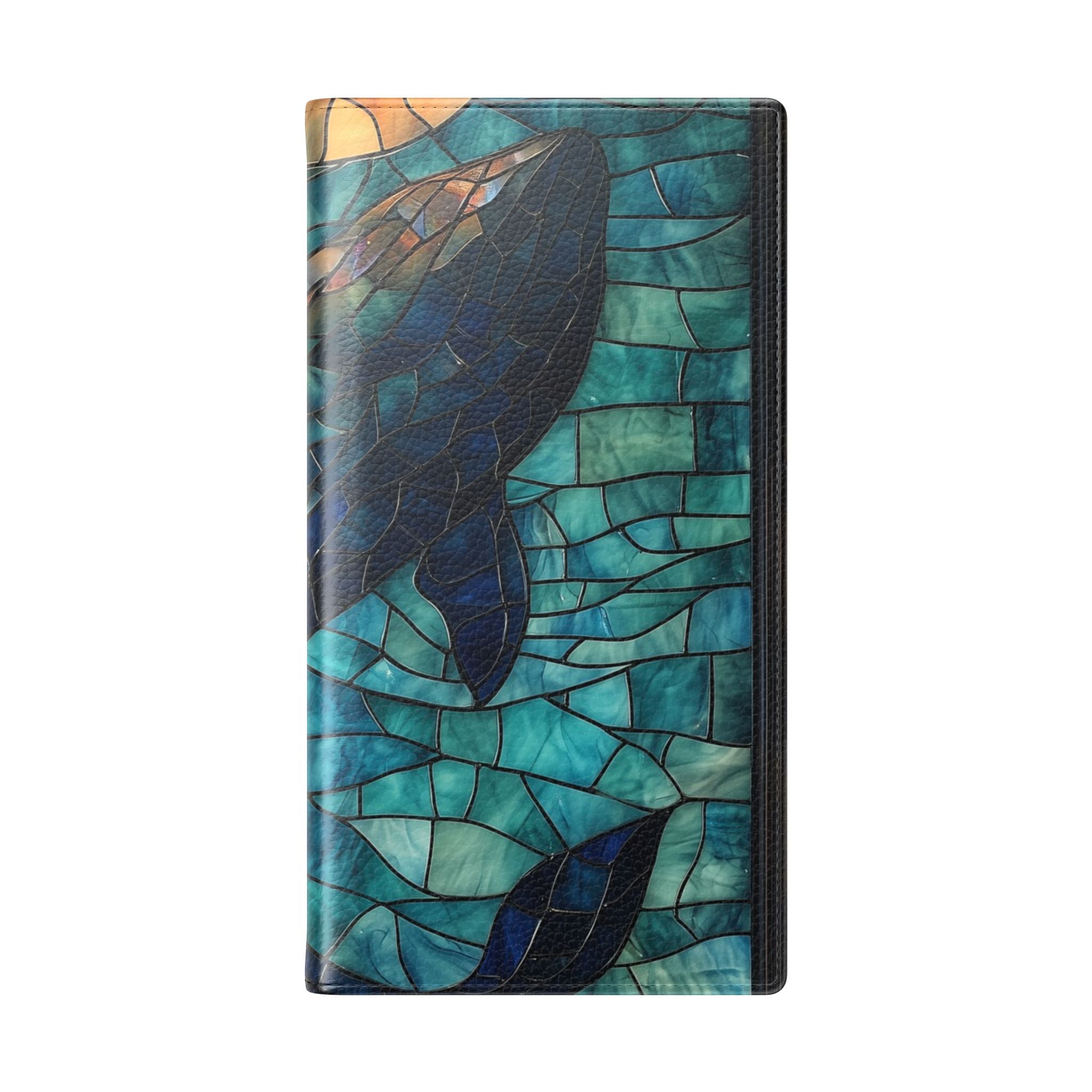 Blue Whale Mosaic - Samsung S23 Ultra Case - Wallet
