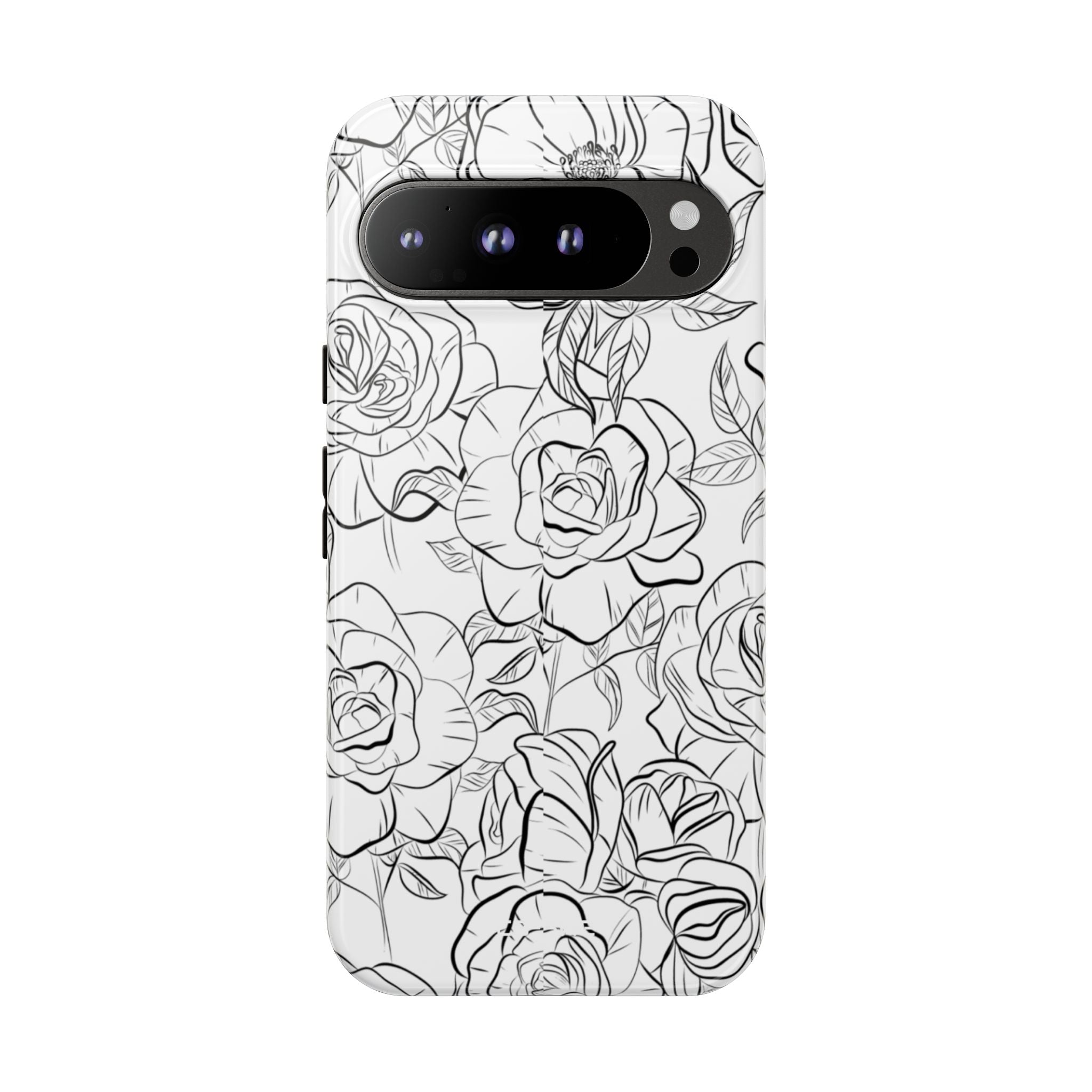 Intricate Rose Sketches - Google Pixel Case