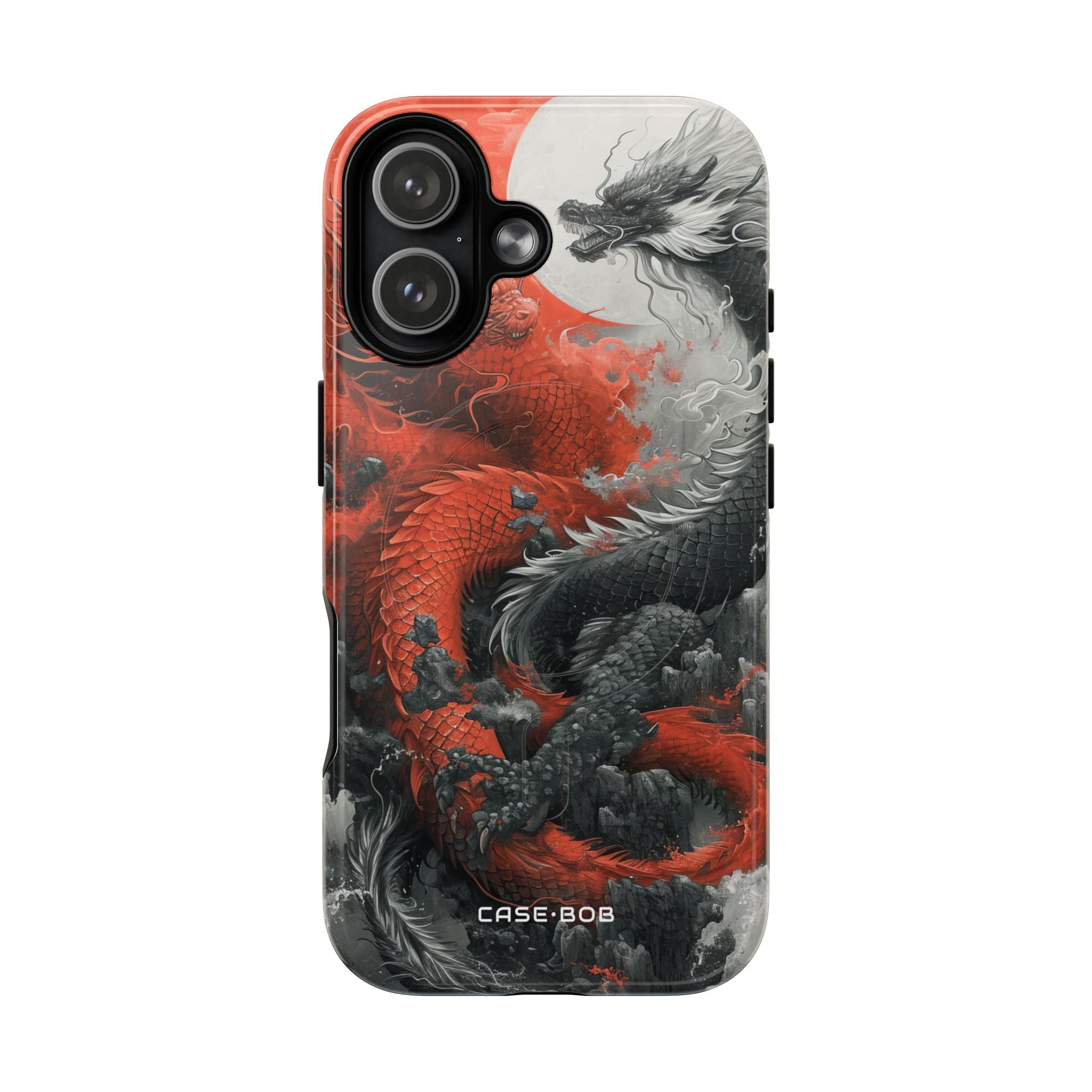 Twin Dragons Crimson iPhone 17 Case - Tough+