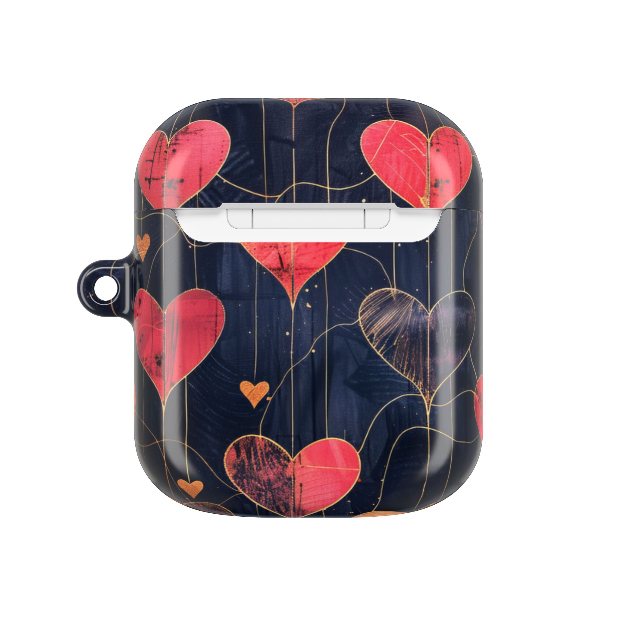 Rauhallinen sydänruudukko - AirPods Case