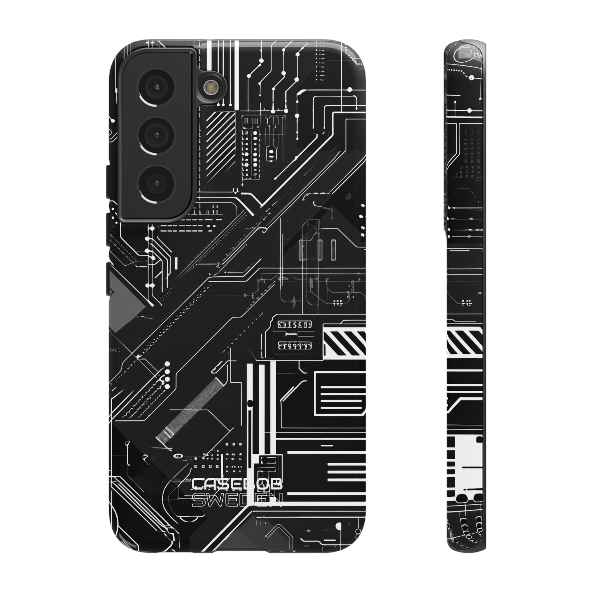 Futuristic Circuit Grid Samsung S22 - Tough