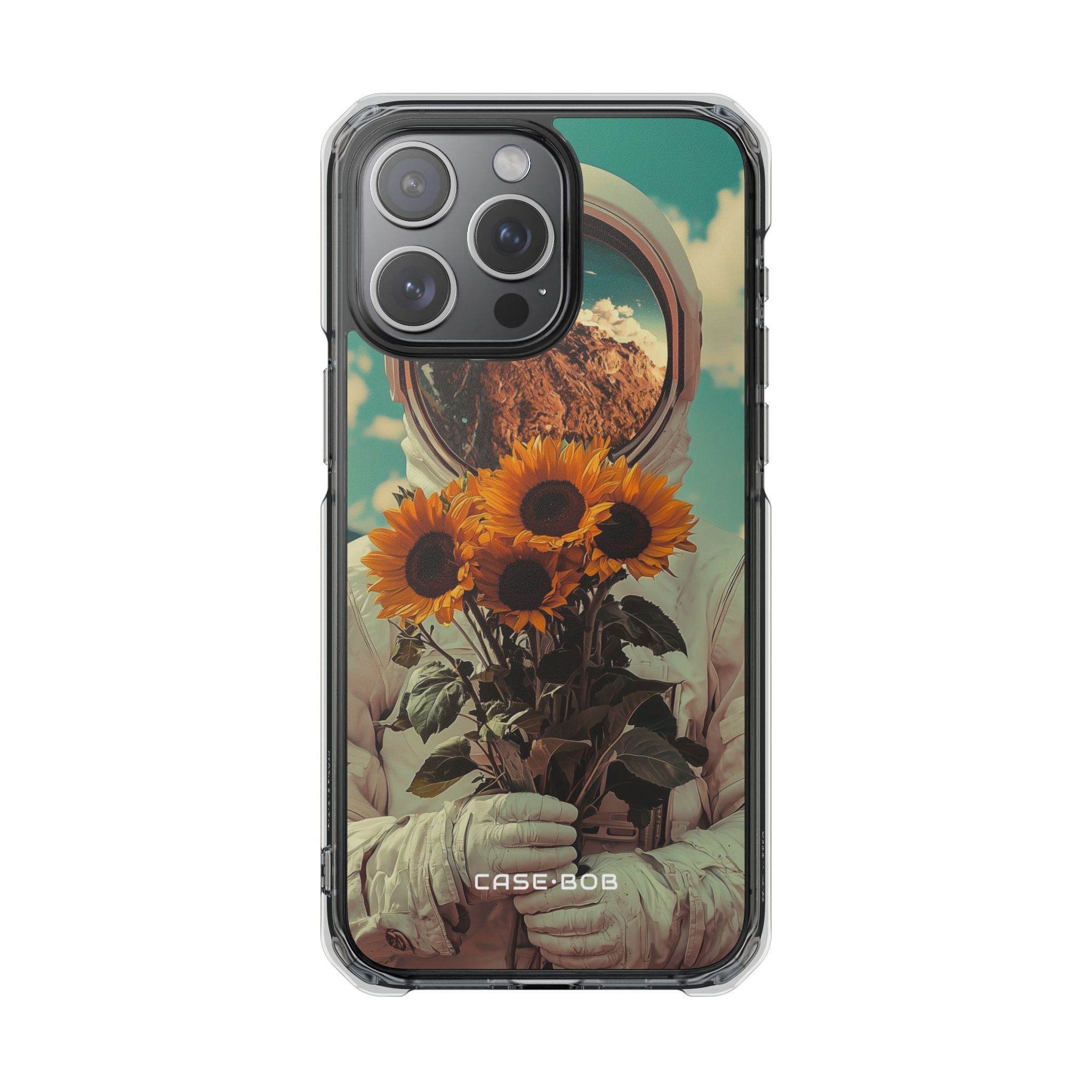 Sunflower Astronaut iPhone 15 Pro Max Case - Impact