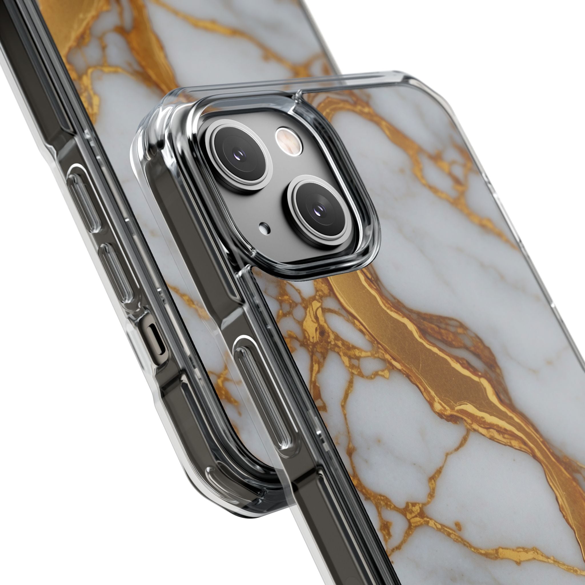 Golden Veins Flow iPhone Case - Impact