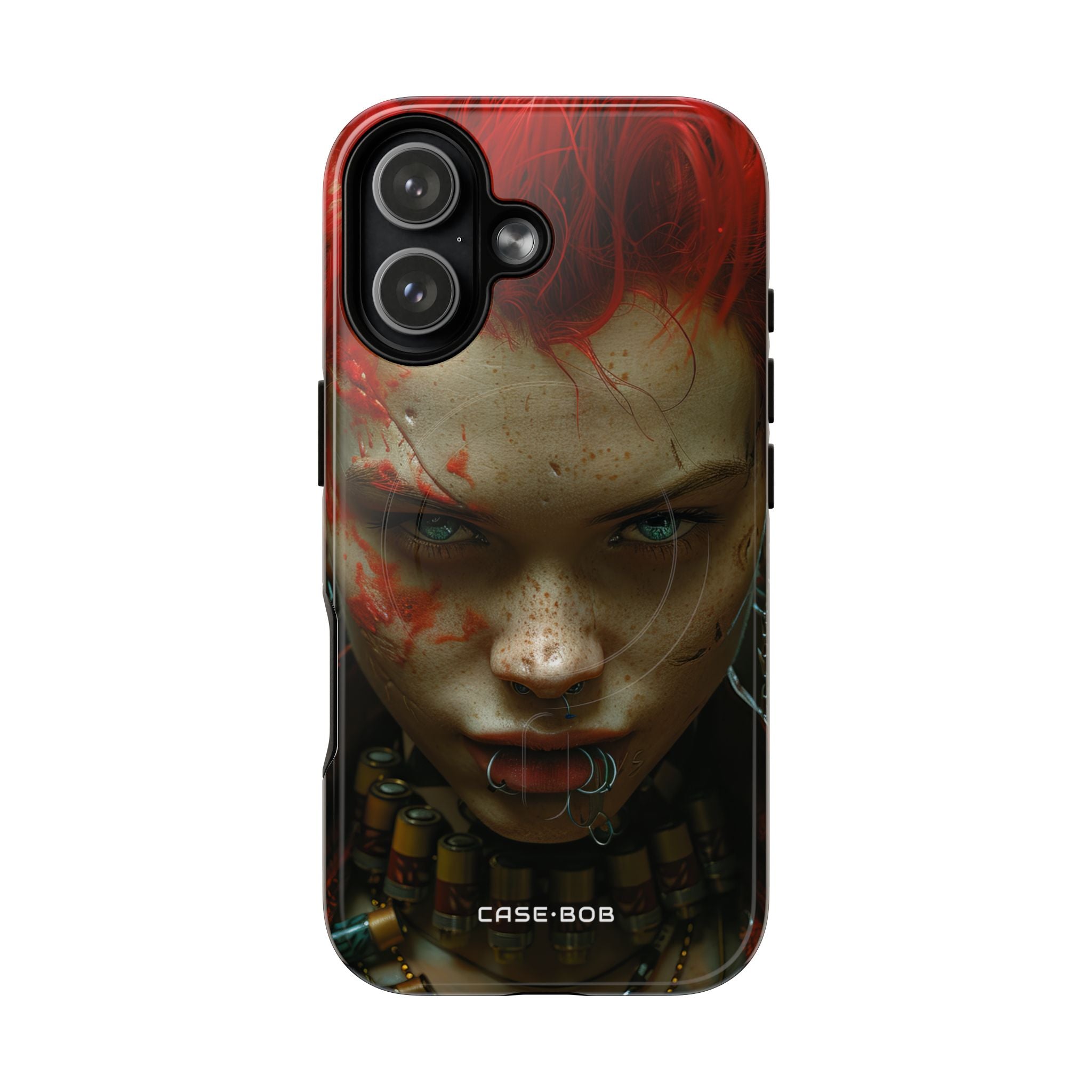 Red Spike Gaze iPhone 17 Case - Tough+