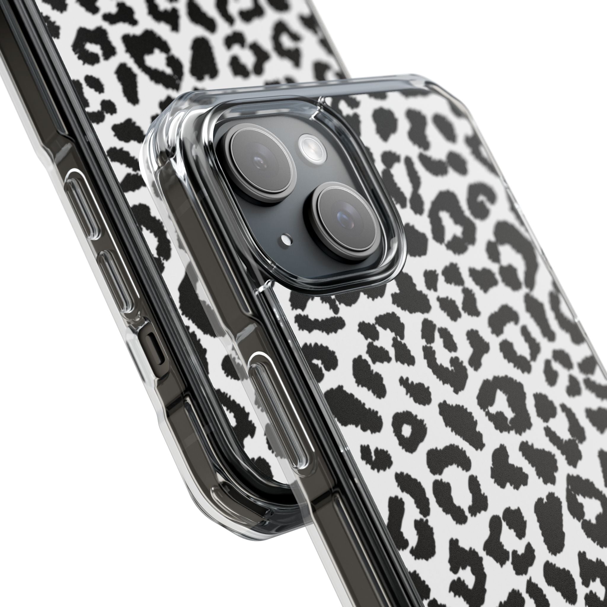 Monochrome Leopard Essence iPhone Case - Impact
