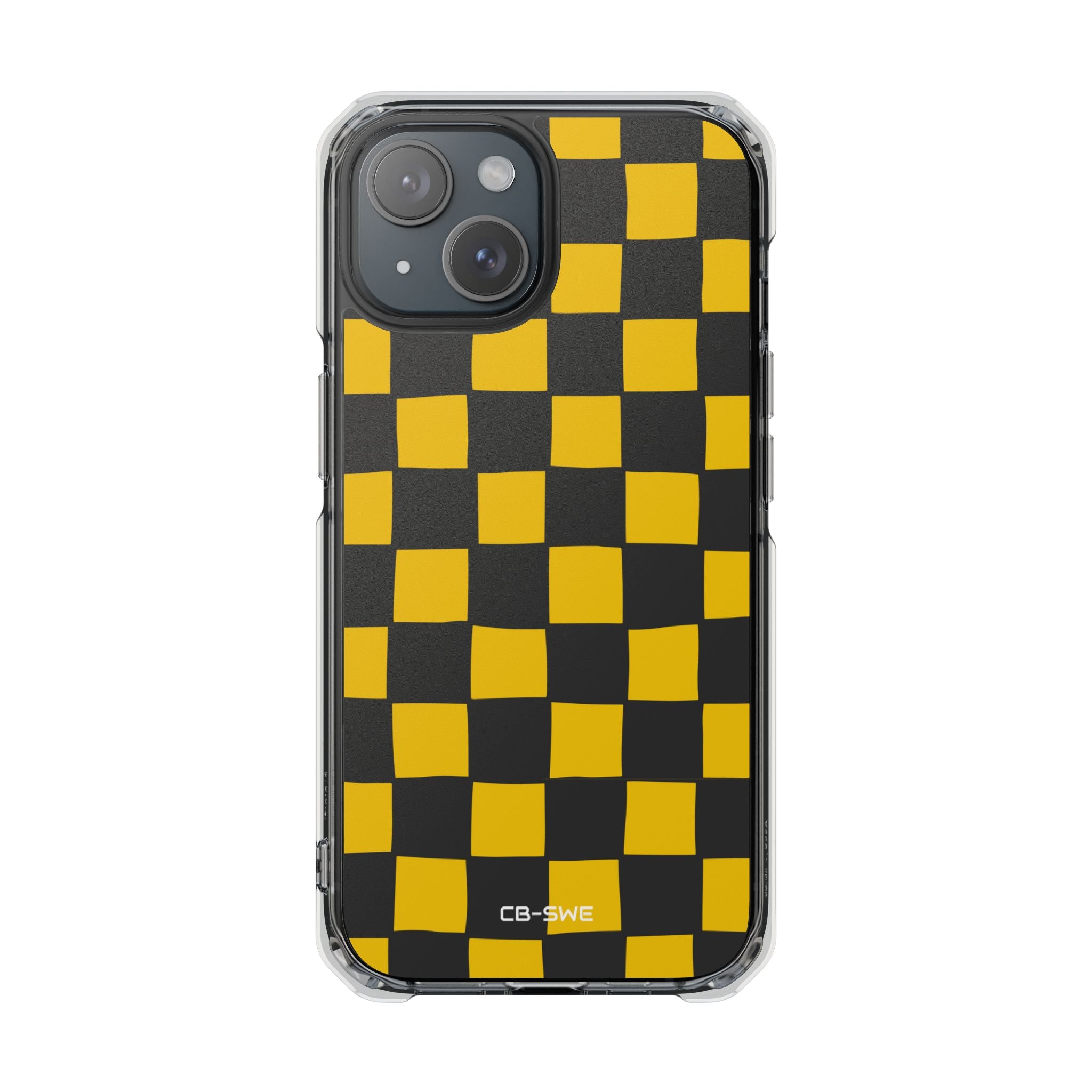 Yellow Squares Dance iPhone Case - Impact