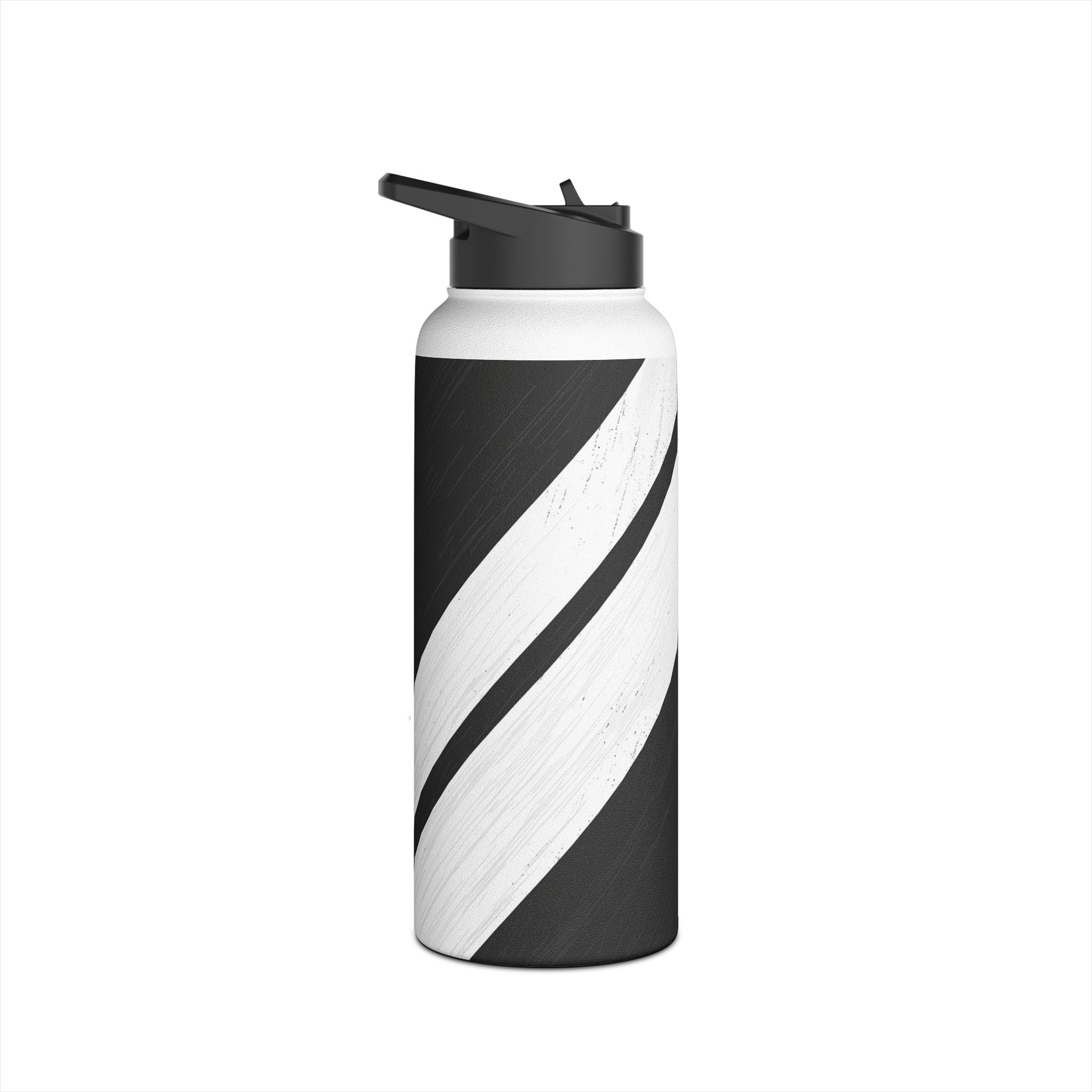 Striped Texture - Stainless Steel Water Bottle