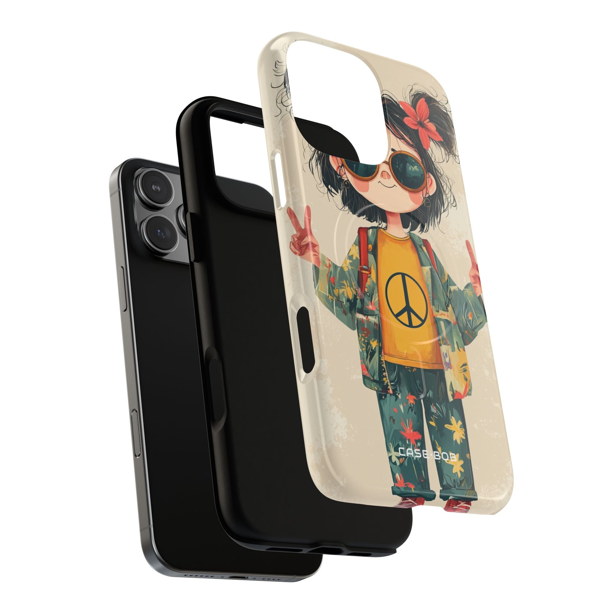 Peace Pigtails iPhone 16 Pro Max Case - Tough+