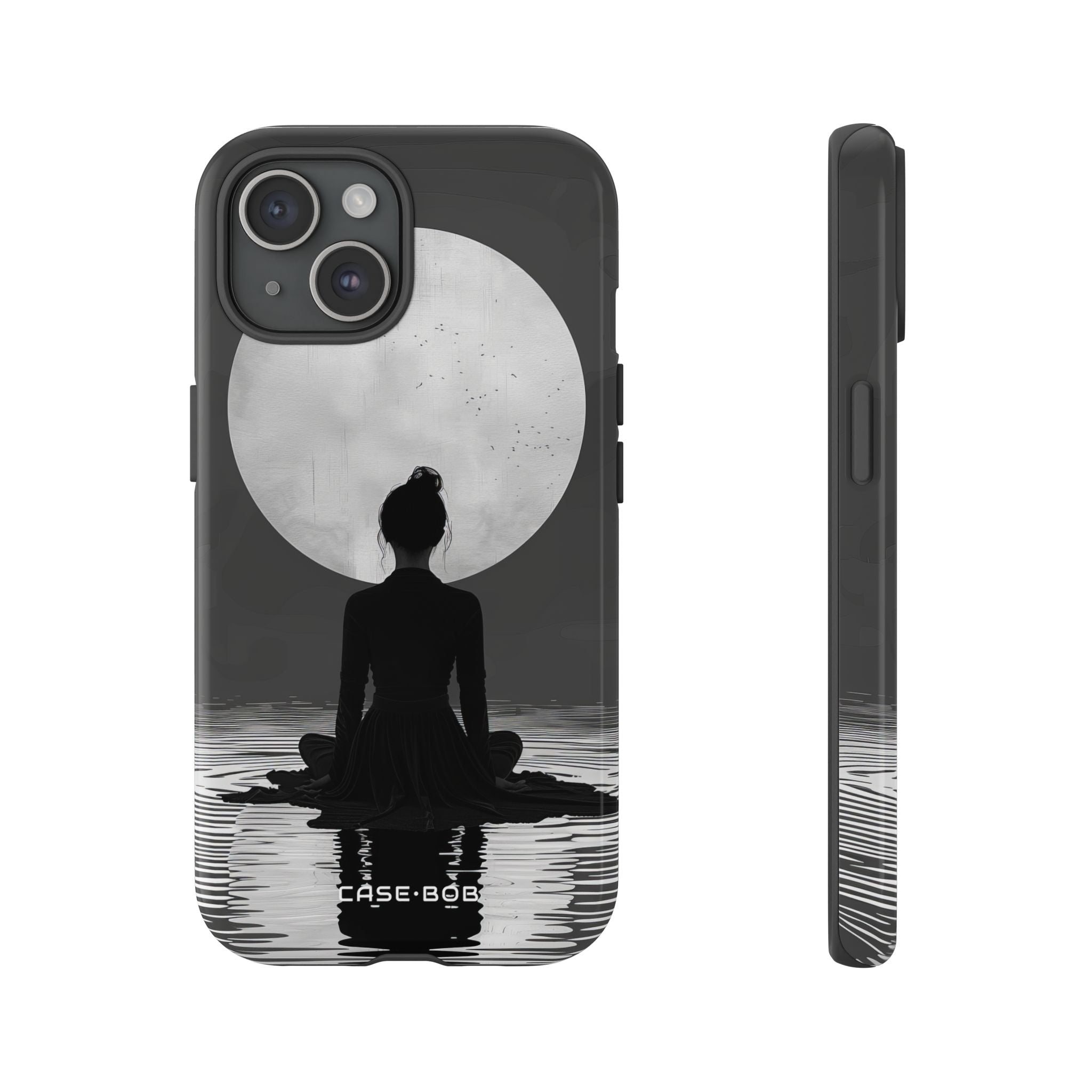 Silhouette Moonlight iPhone 15 Case - Tough