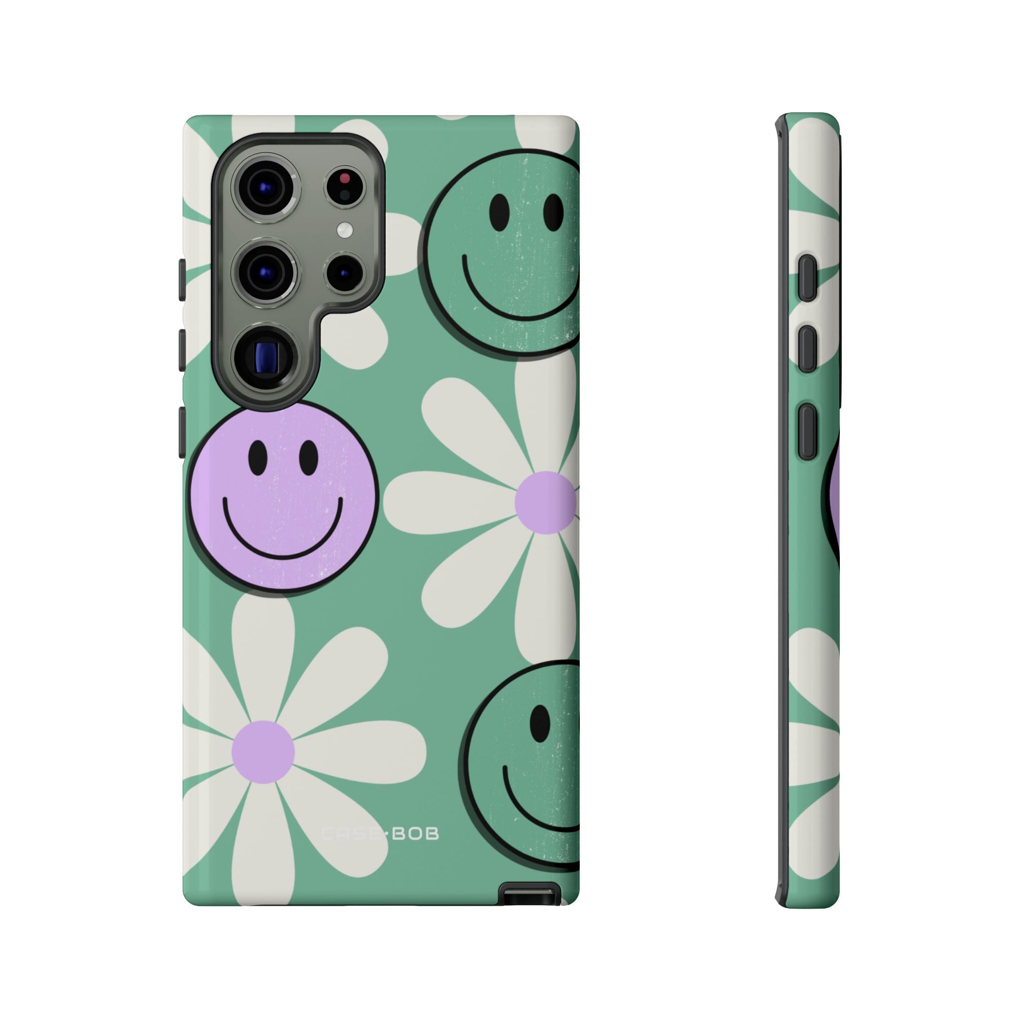 Smiley Daisy Glow Samsung S23 Ultra Case - Tough