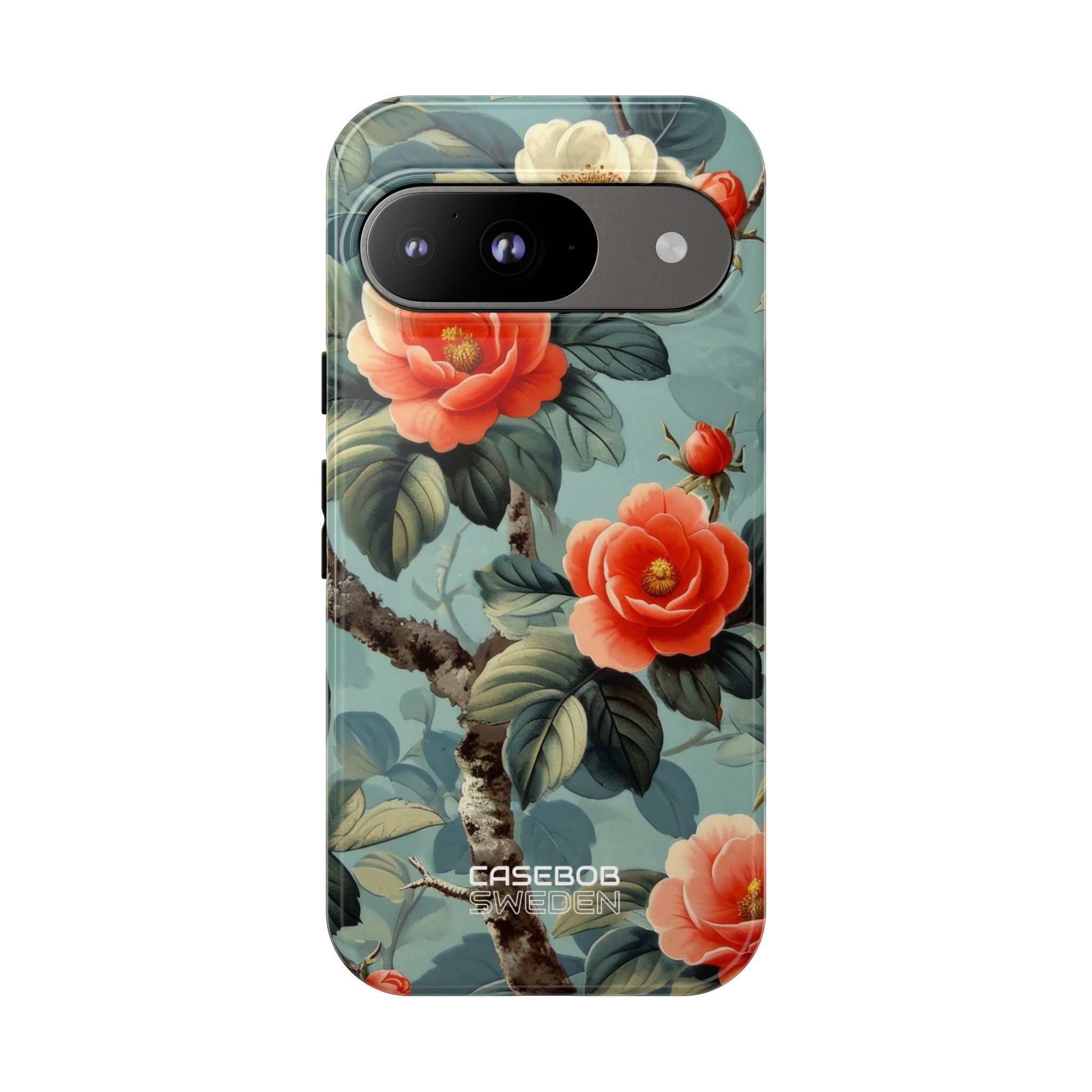 Coral Blossom Tapestry Google Pixel 9 - Tough