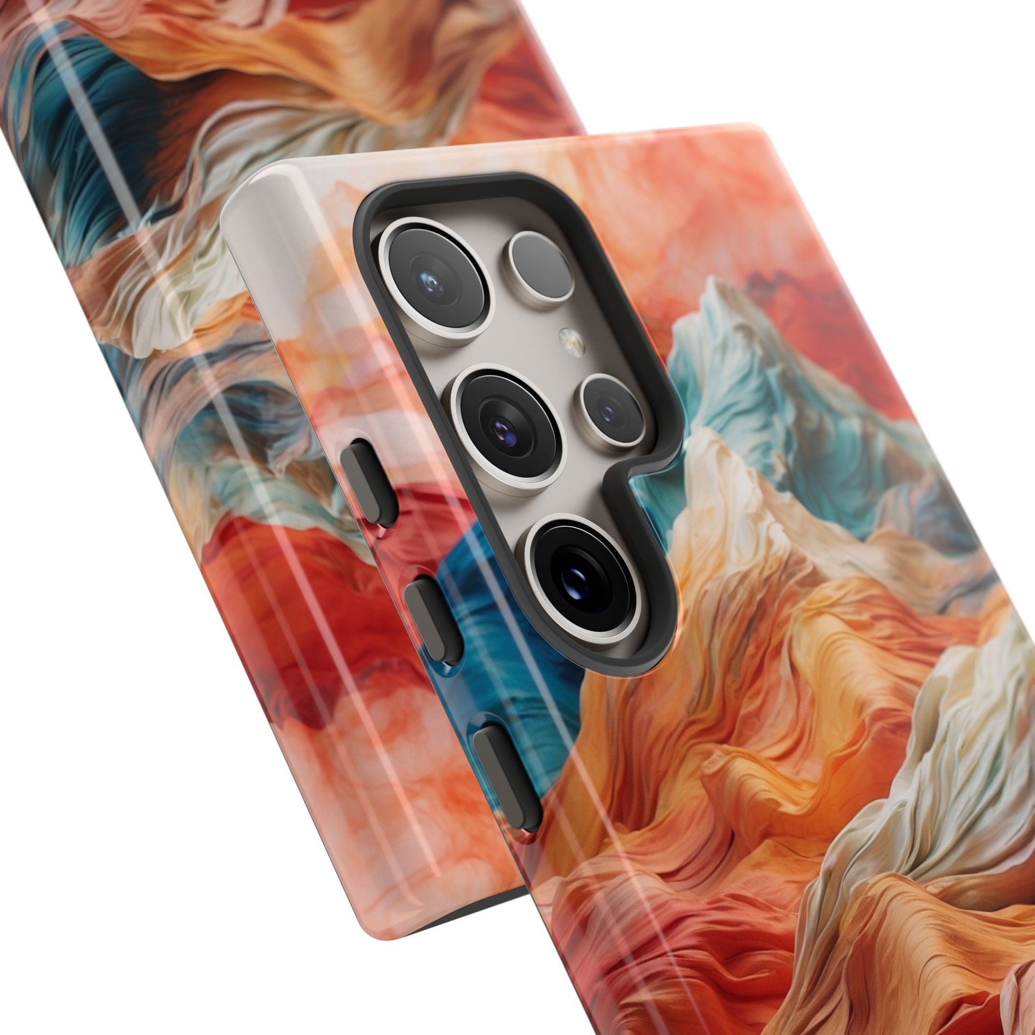 Fabric Peaks Cream Samsung S24 Ultra Case - Tough