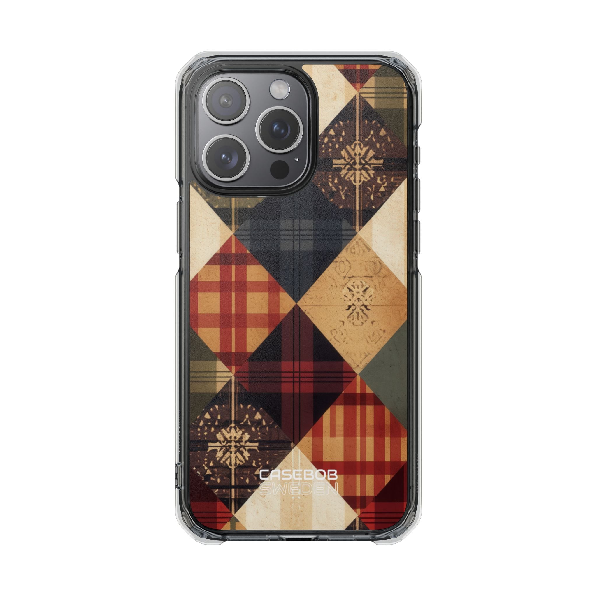 Rustic Quilt Charm iPhone 15 - Impact Clear+