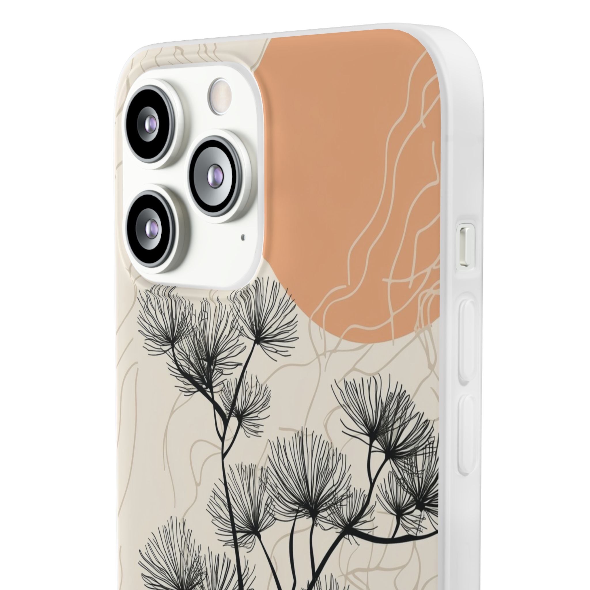 Spiky Tree Sunset iPhone 13 Pro Max - Soft