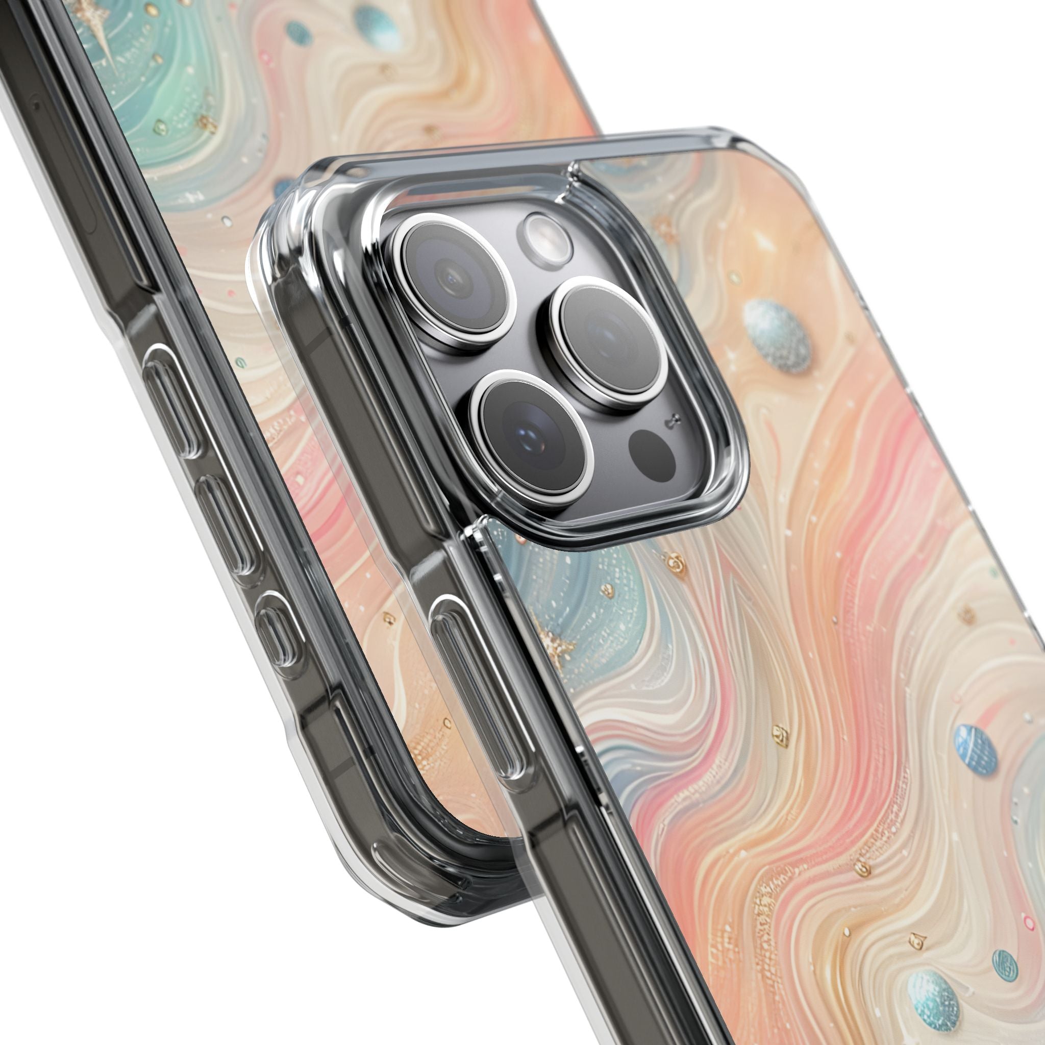 Iridescent Swirls iPhone 15 Pro Max Case - Impact
