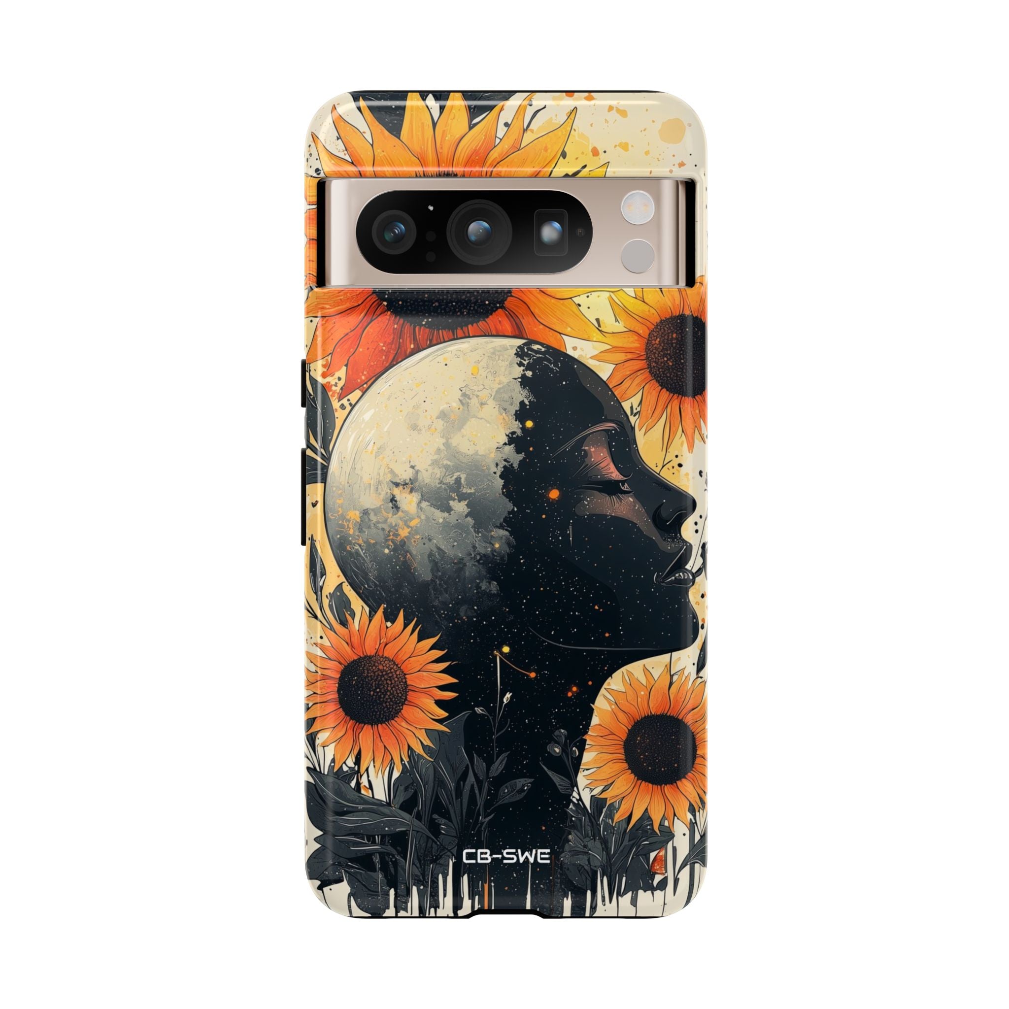 Sunflower Embraces Moon - Google Pixel Case