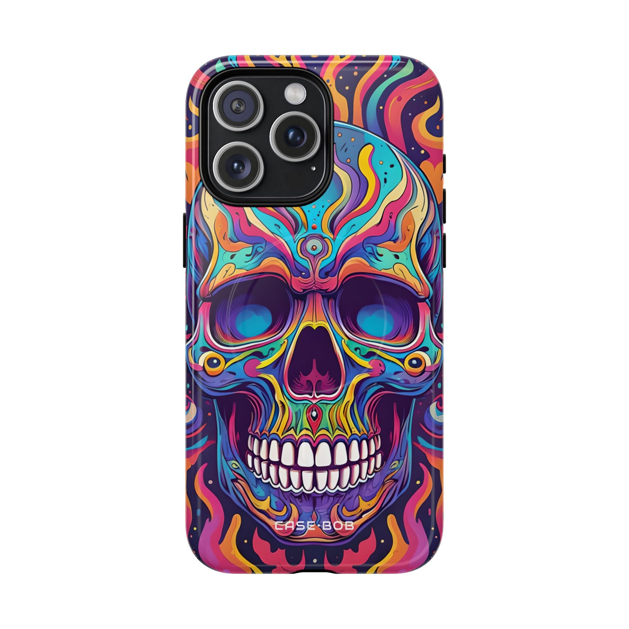 Flaming Skull iPhone 15 Pro Max Case - Tough+