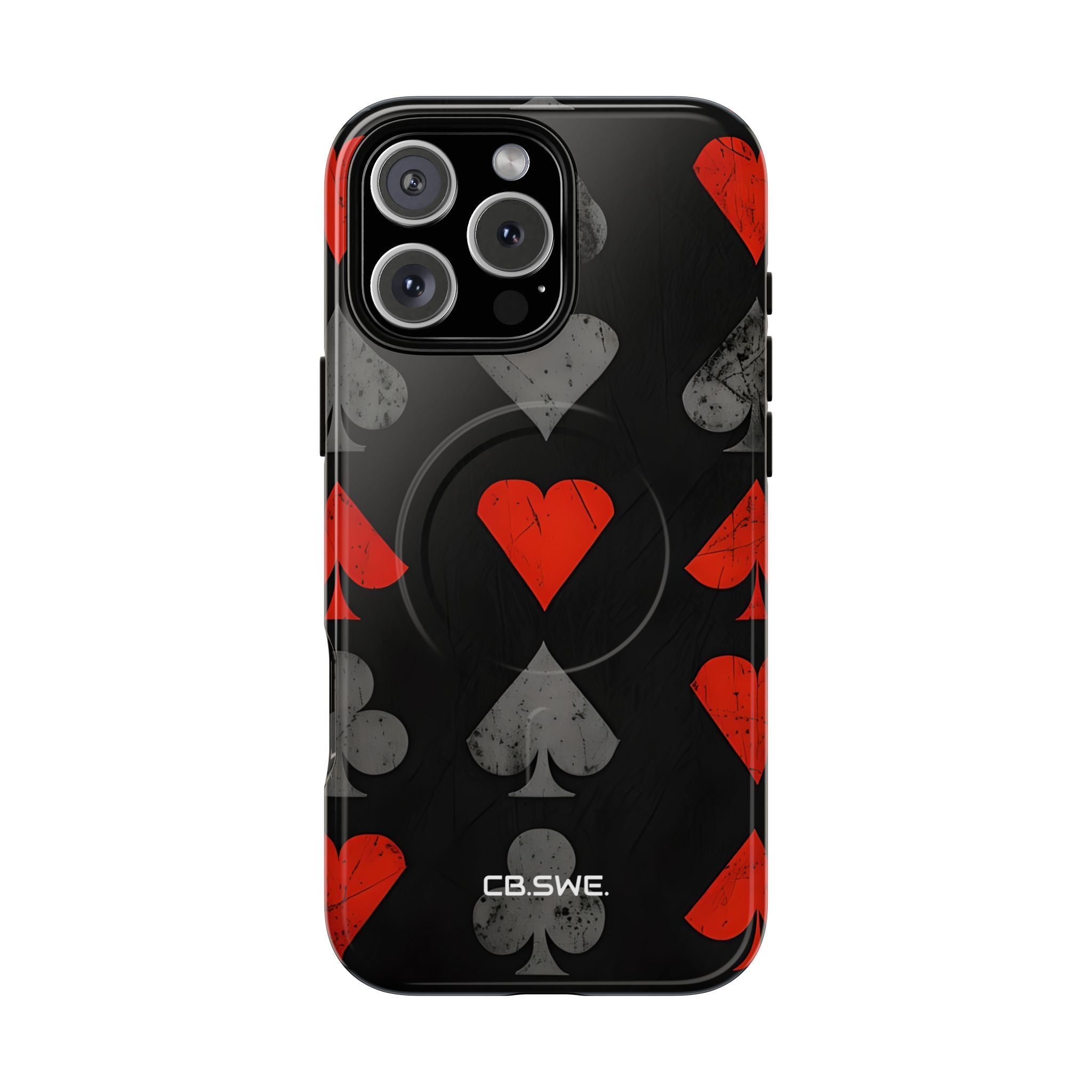 Playing Card Suits Gothic Flair iPhone 16 - Tough+