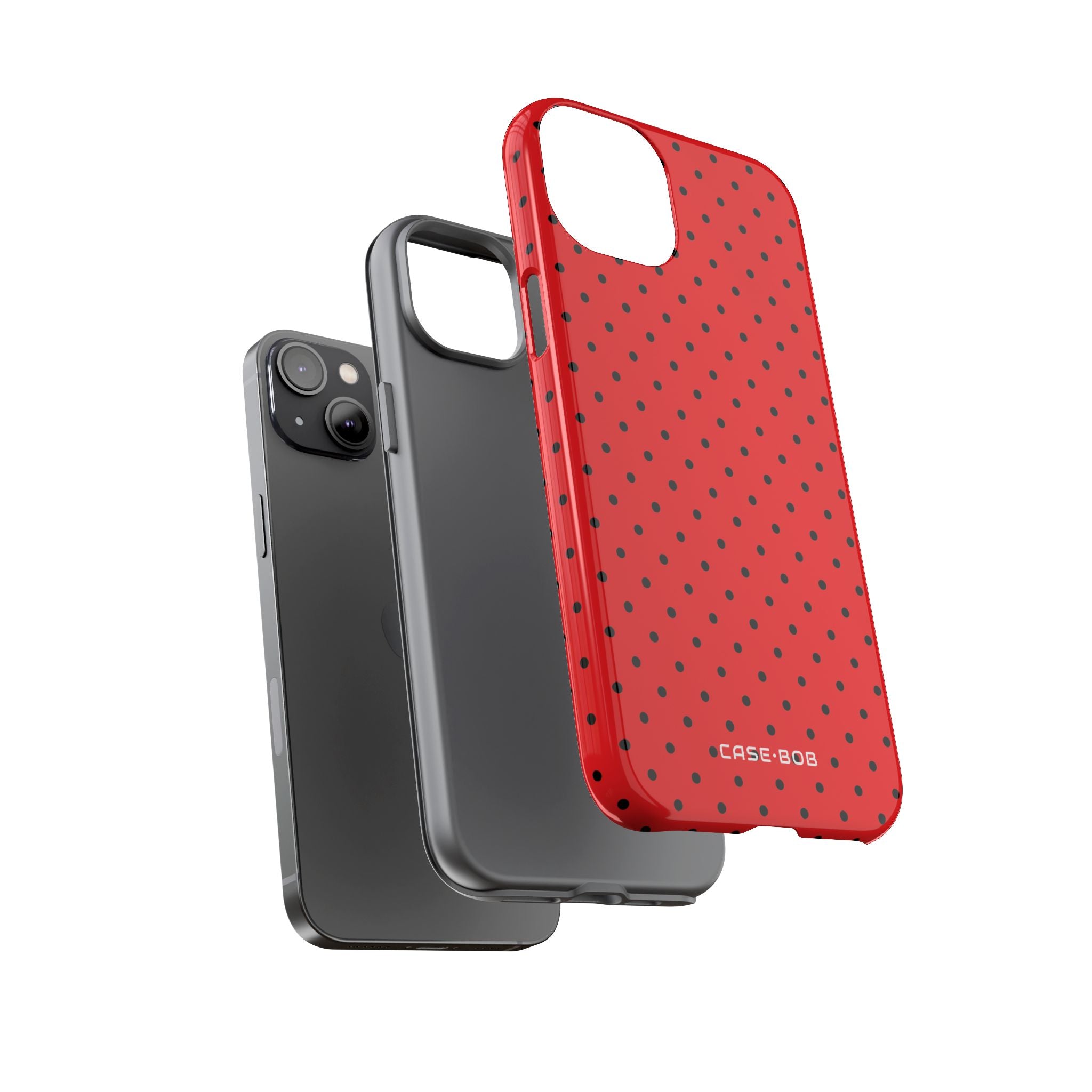 Crimson Dot Matrix iPhone 14 Plus Case - Tough