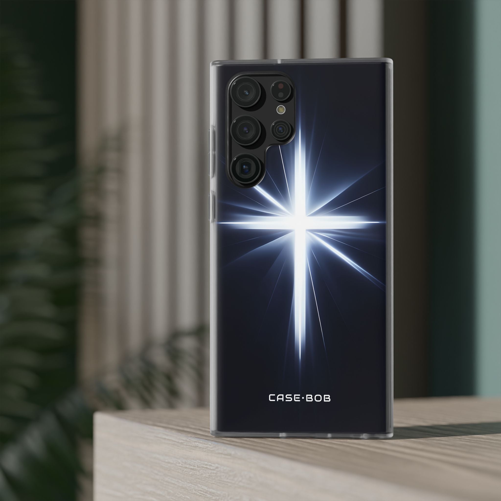 Glowing Crossburst Samsung S22 Ultra Case - Soft