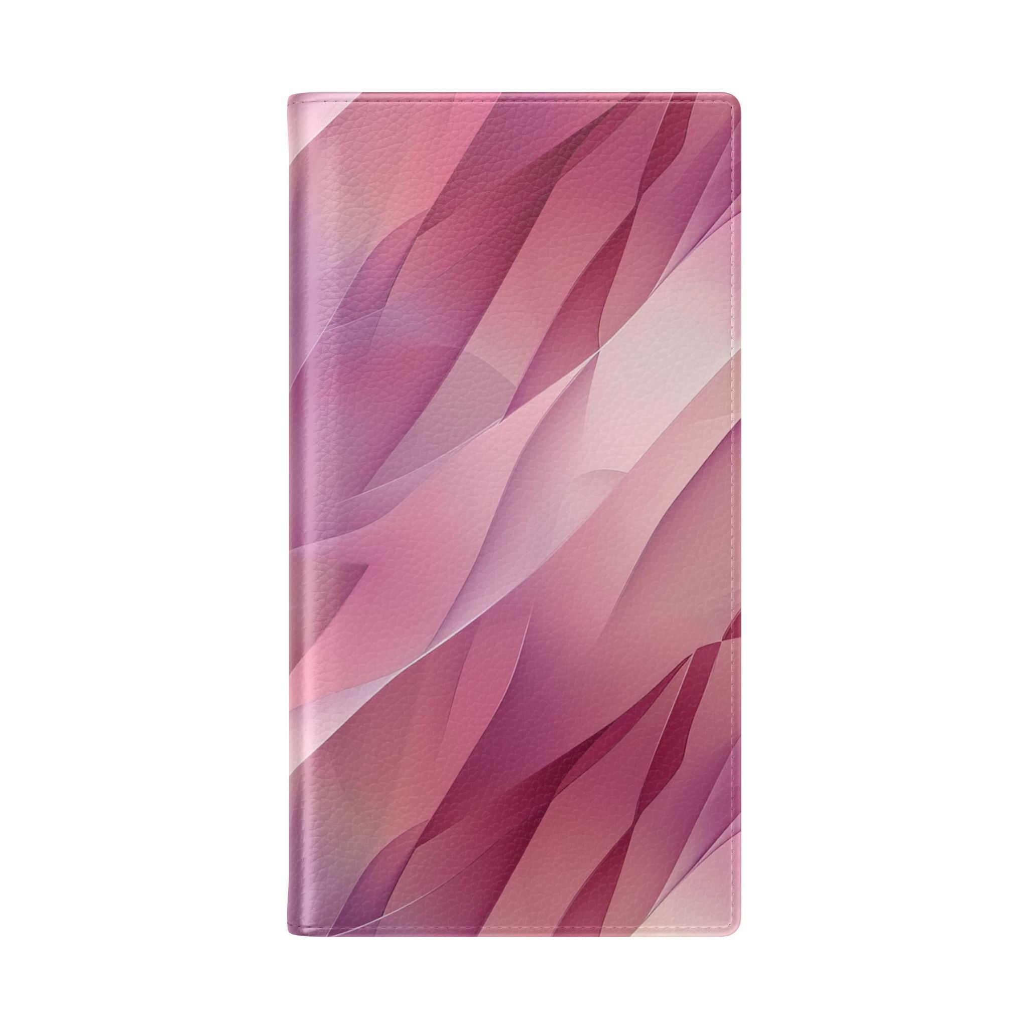 Pink Leafwave - Samsung S23 Ultra Case - Lompakkokotelo