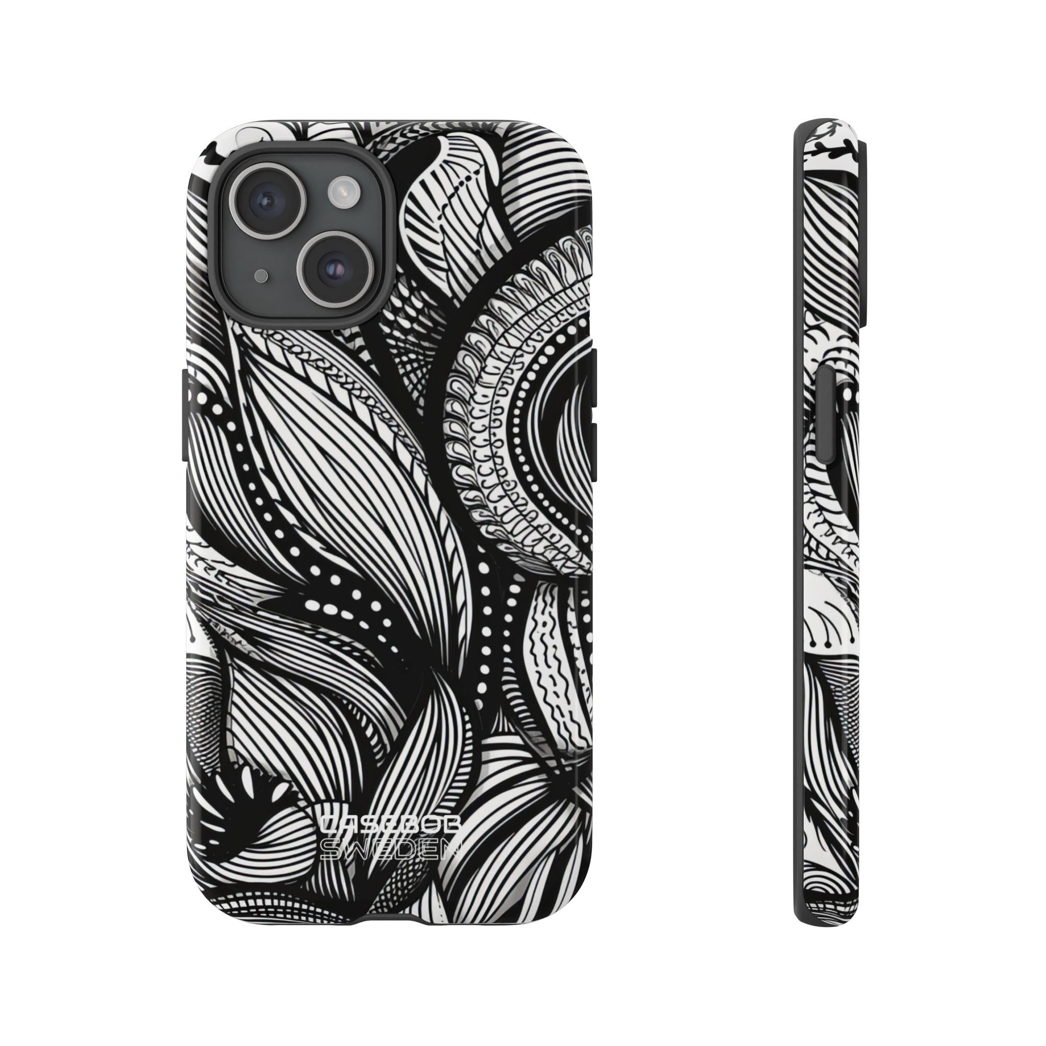 Flowing Ink Lines iPhone 15 – Robust