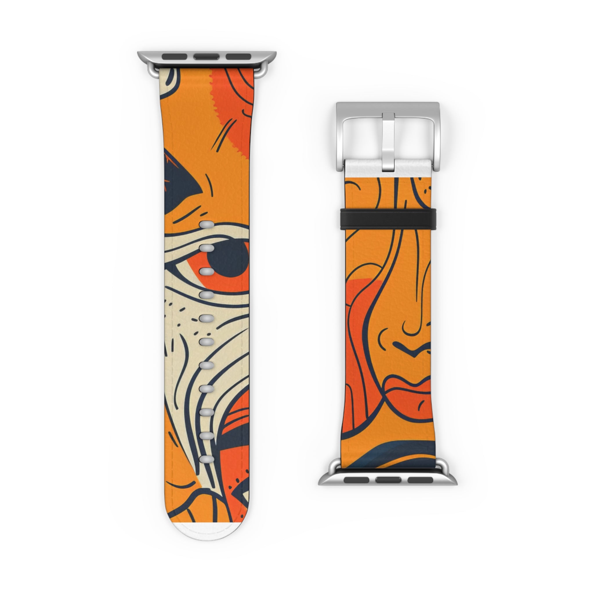 Overlapping Faces - Watch Band